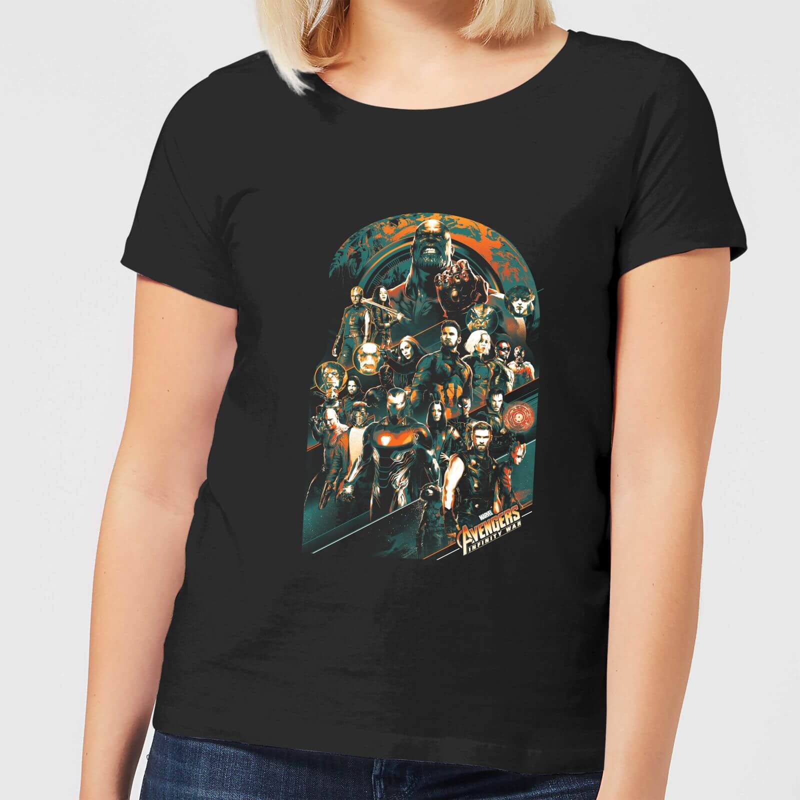 

Marvel Avengers Infinity War Avengers Team T-Shirt Donna - Nero - XL - Nero