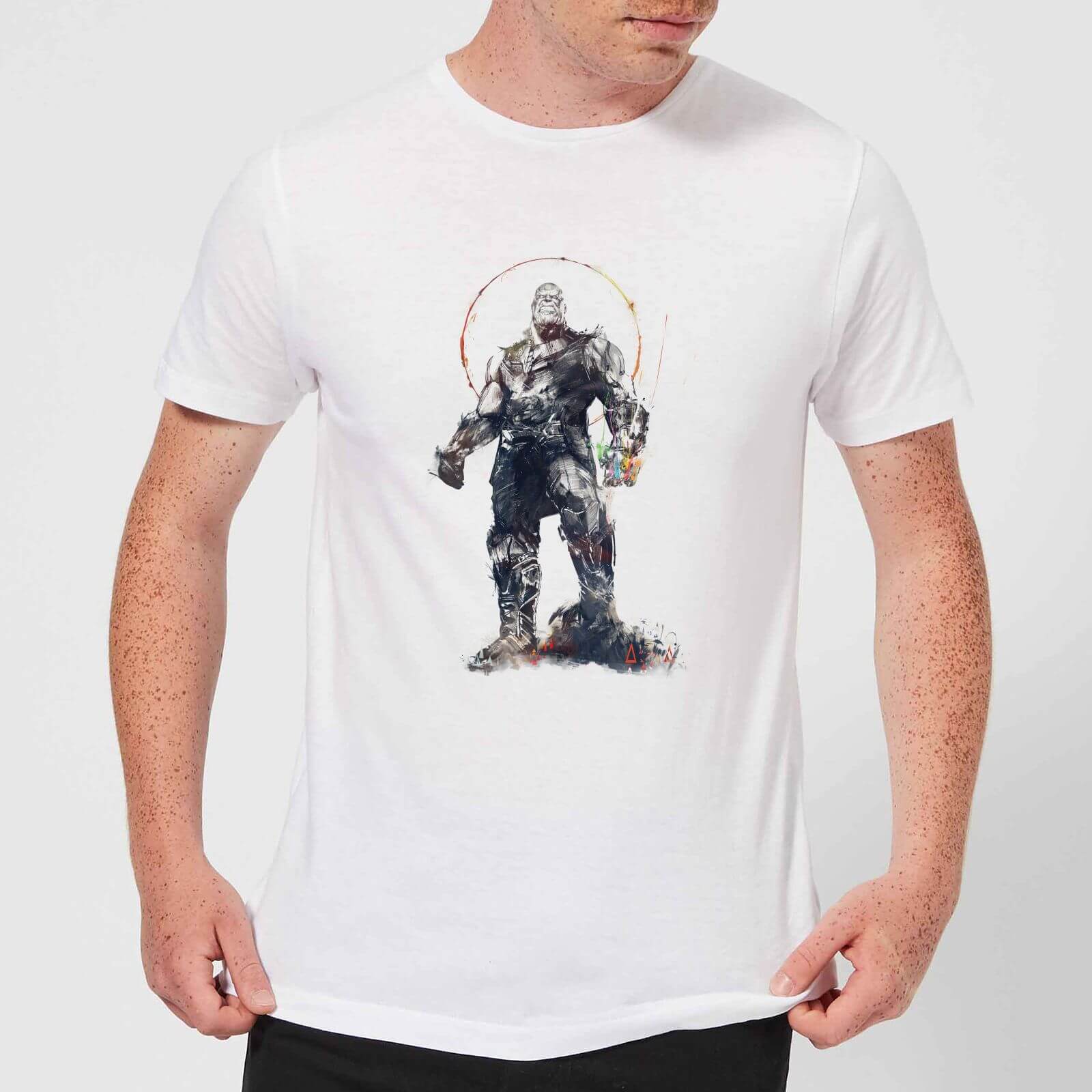 

T-Shirt Marvel Avengers Infinity War Thanos Sketch - Bianco - XXL