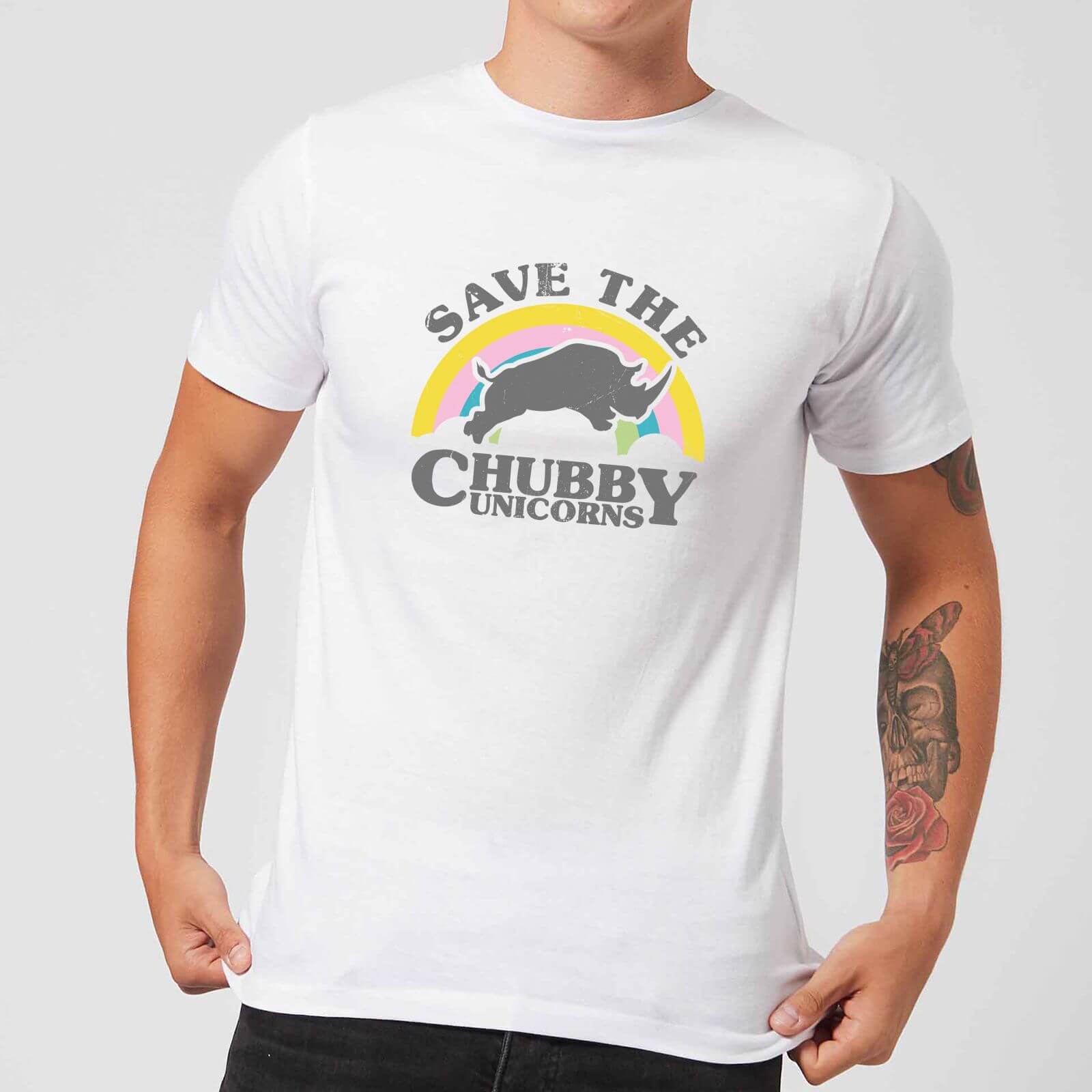 Save The Chubby Unicorns T-Shirt - White - L
