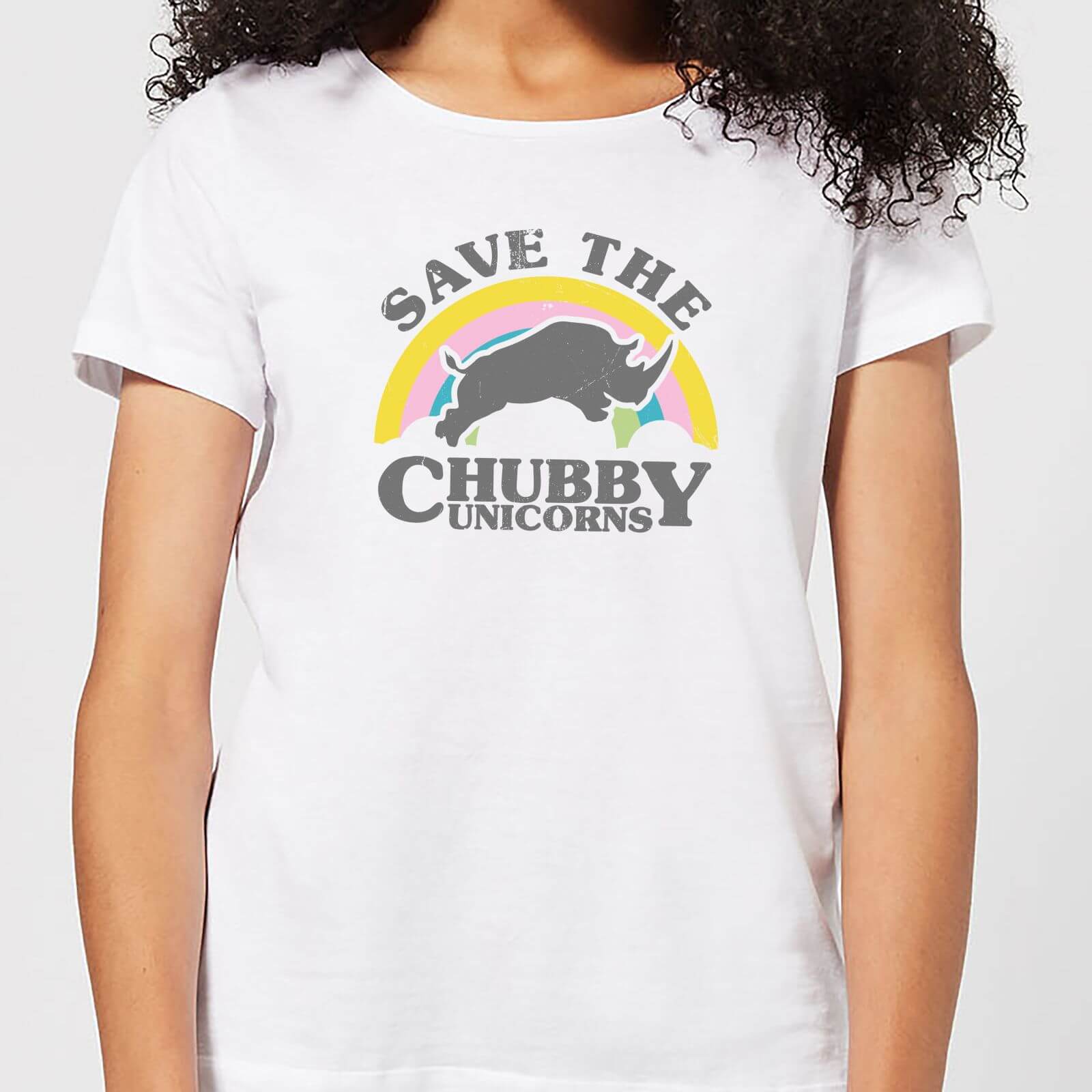Save The Chubby Unicorns Women's T-Shirt - White - 4XL - White