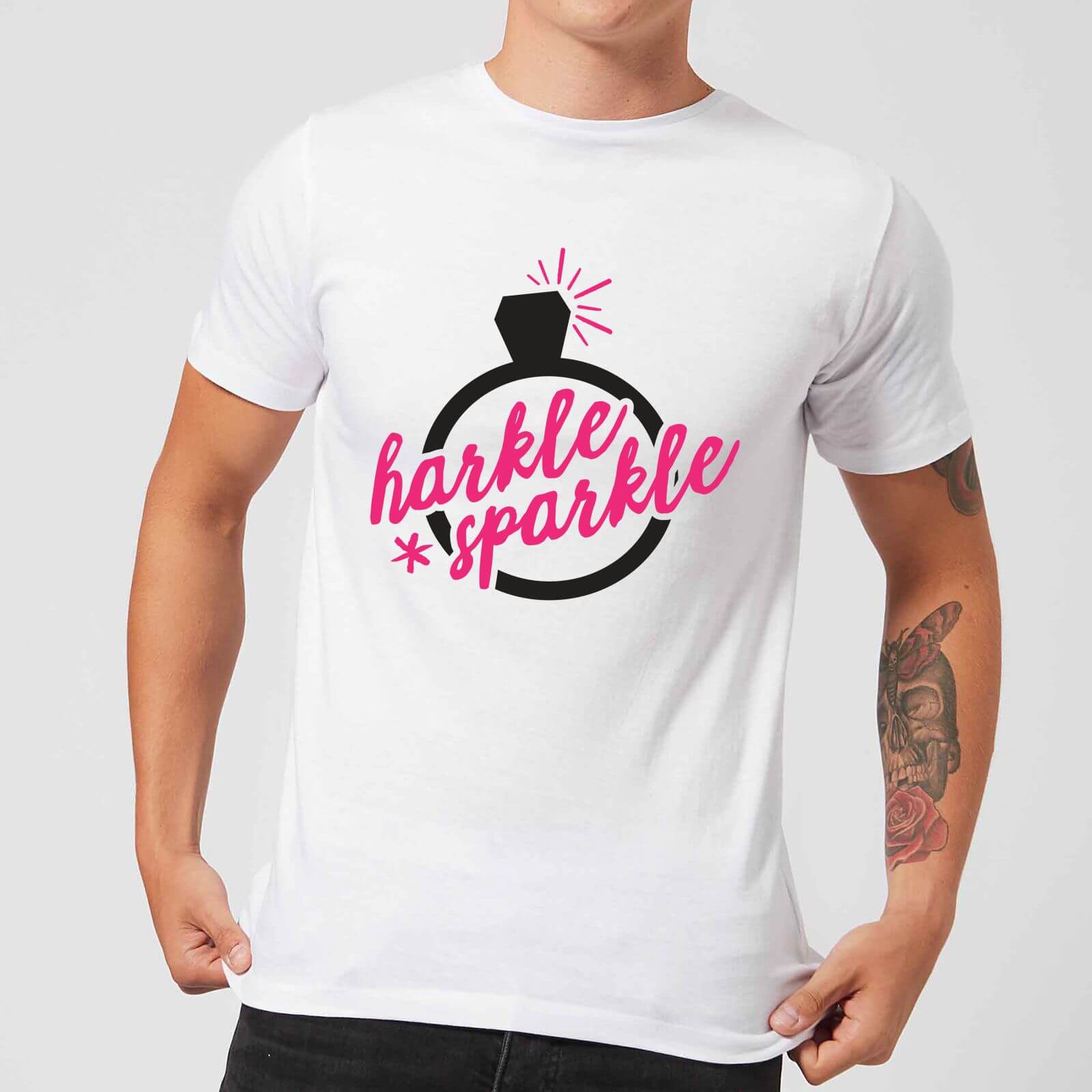 Harkle Sparkle T-Shirt - White - 3XL - White