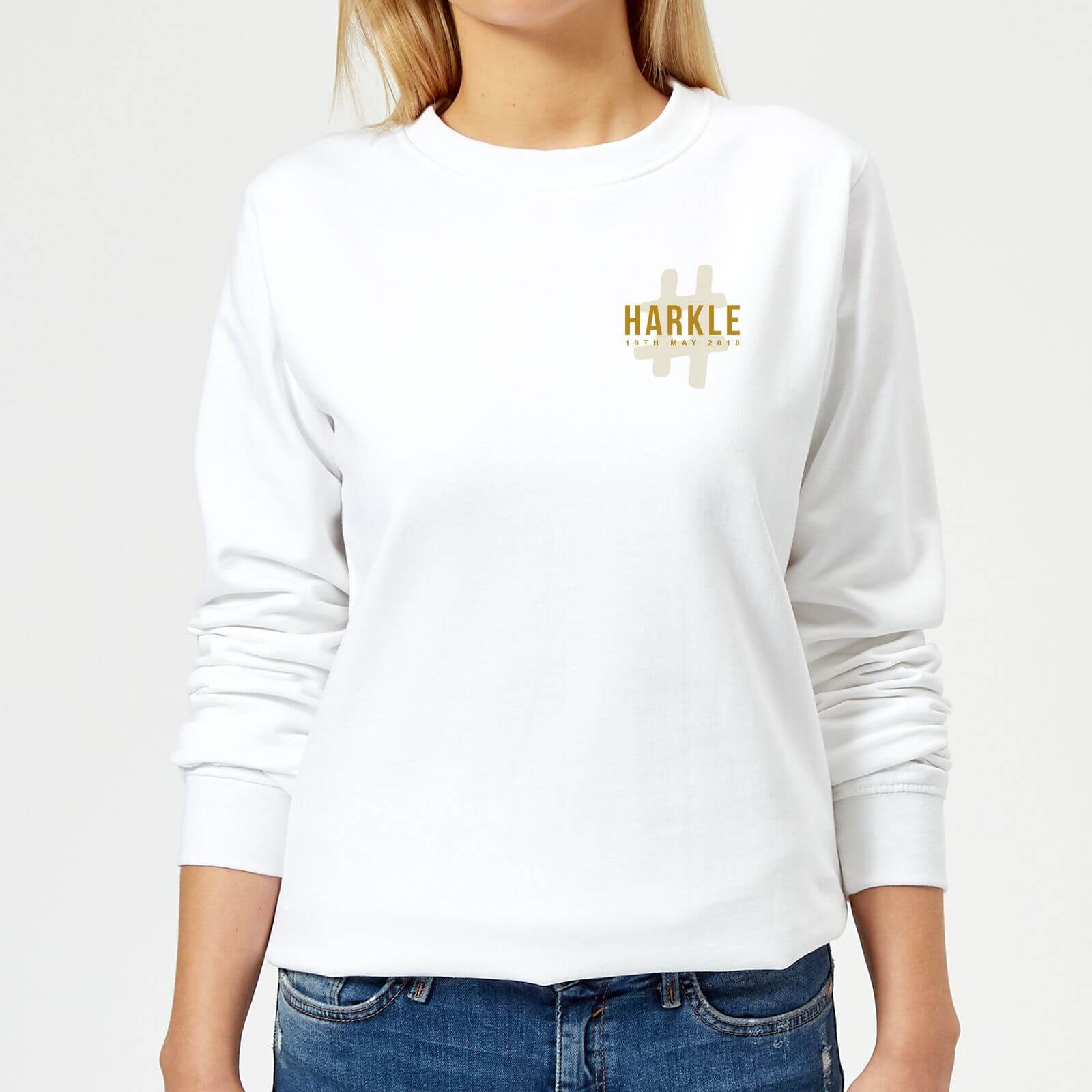 #Harkle Women's Sweatshirt - White - XS - White