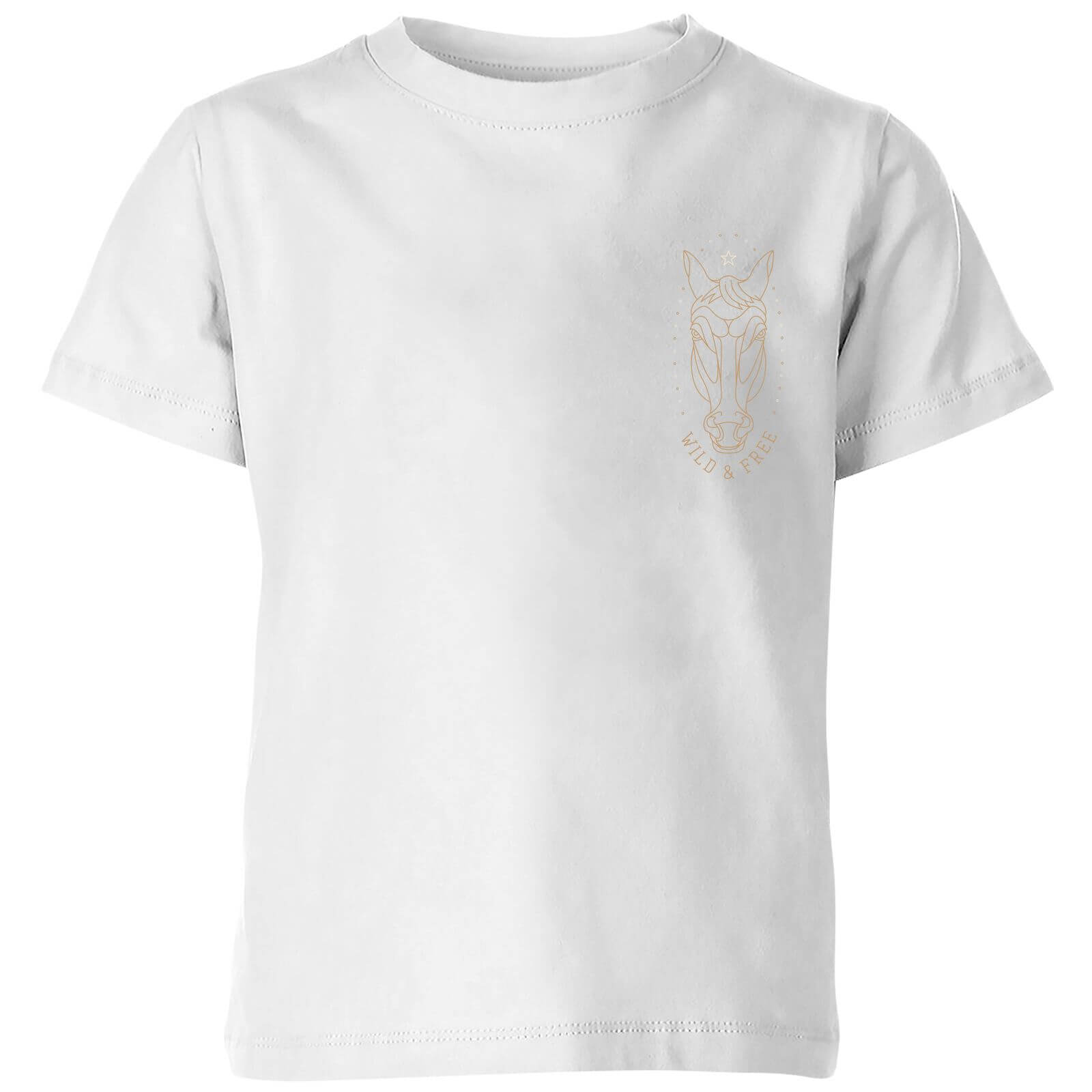 Wild And Free Kids' T-Shirt - White - 3-4 Years - White