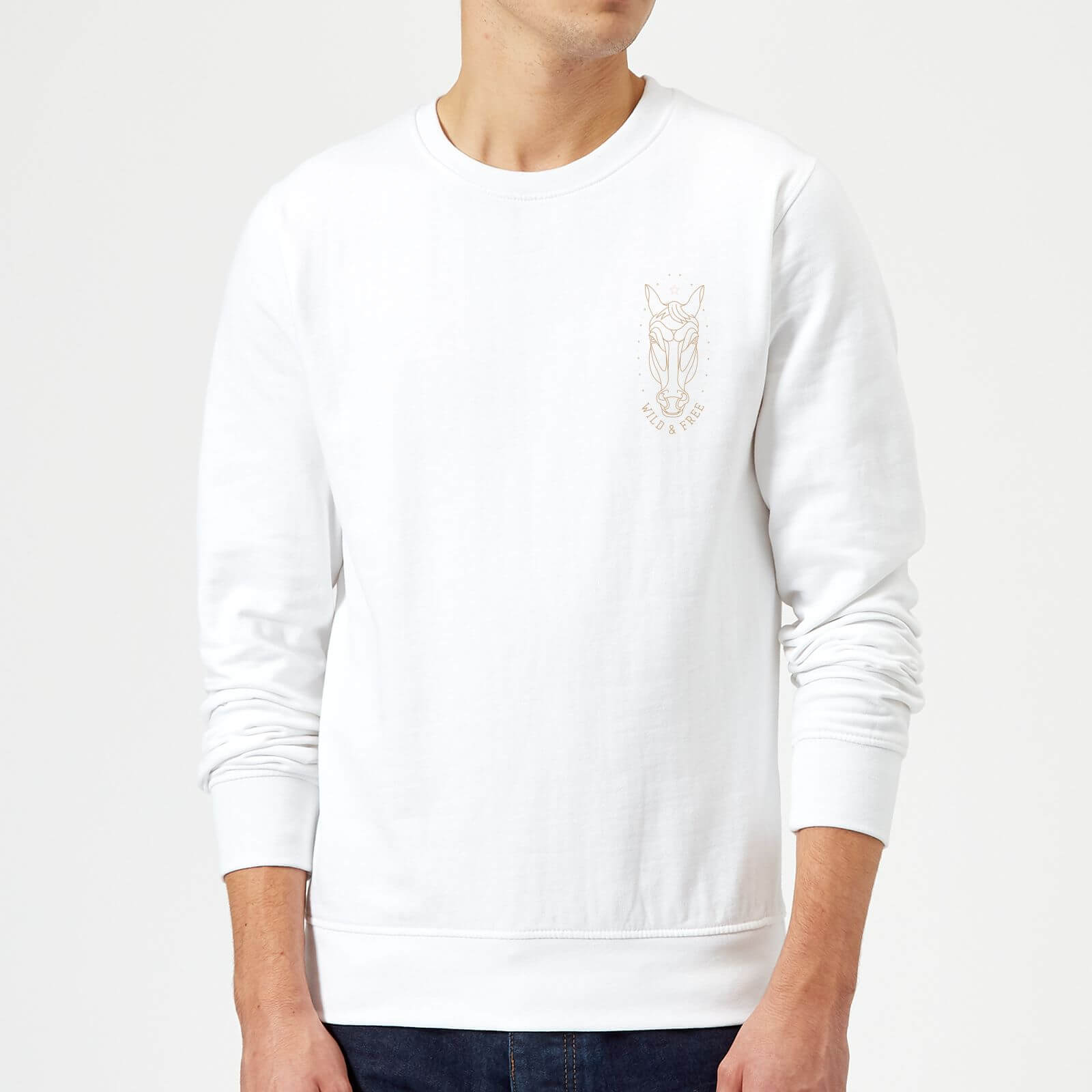 Wild And Free Sweatshirt - White - M - White