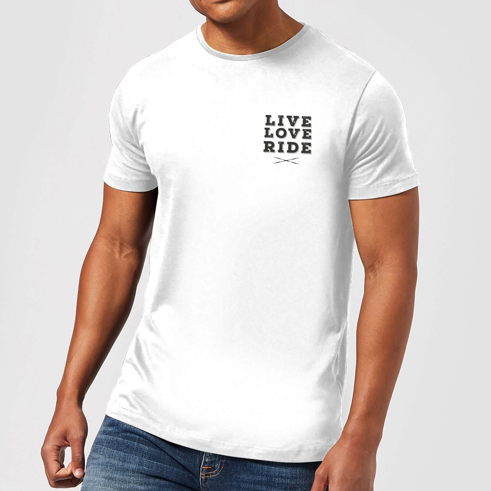 Live Love Ride T-Shirt - White - S - White