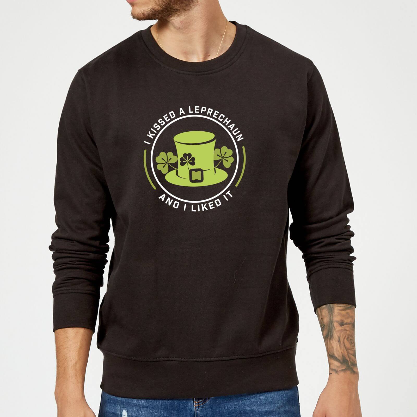 I Kissed A Leprachaun And I Liked It Sweatshirt - Black - S - Black