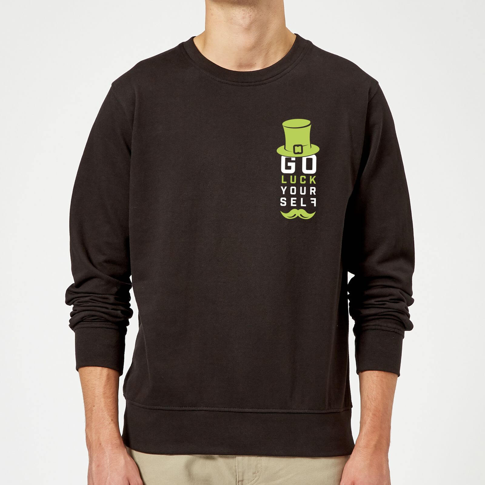 Go Luck Yourself Sweatshirt - Black - XL - Black