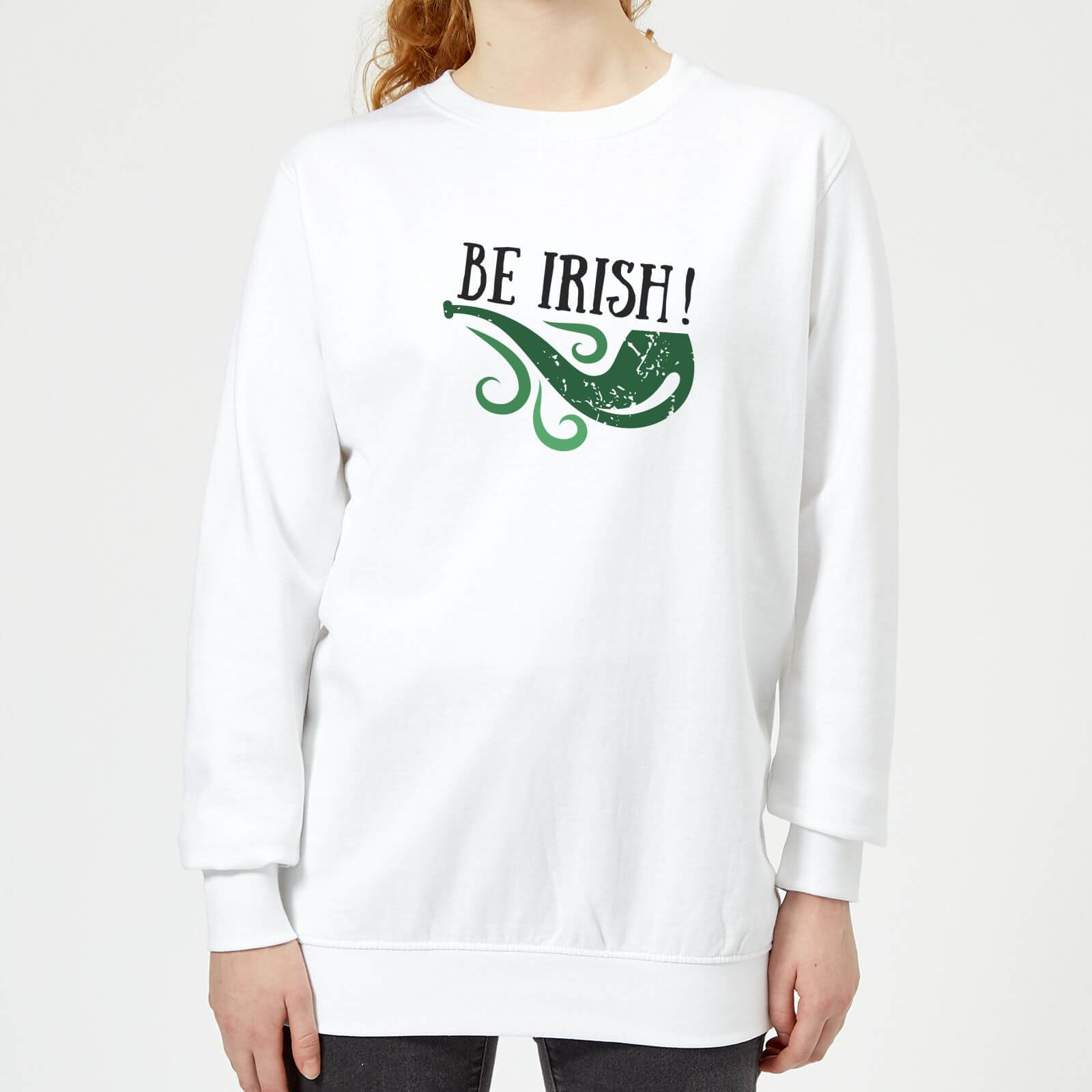 Be Irish Women's Sweatshirt - White - XS - White