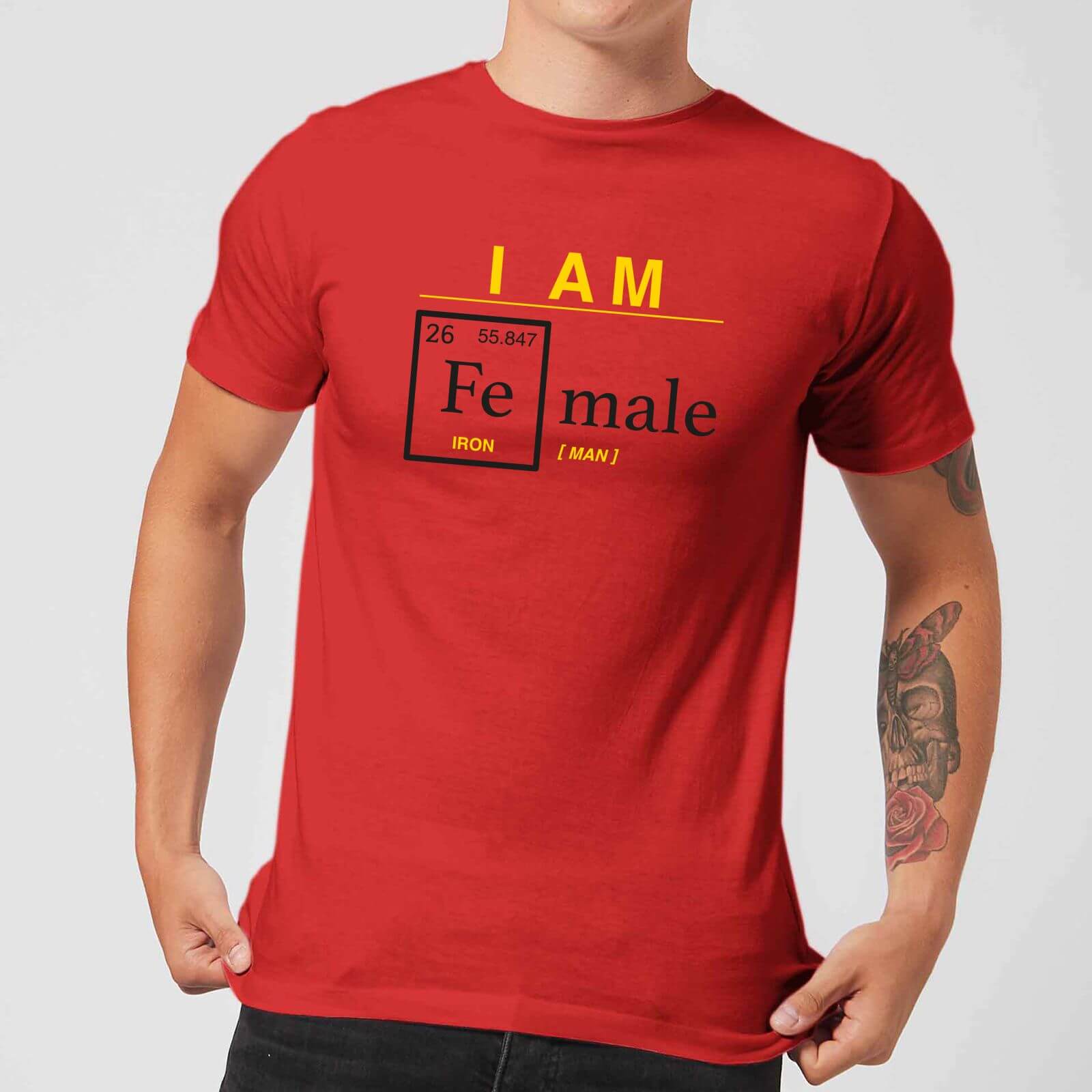 I Am Fe Male T-Shirt - Red - XL - Red