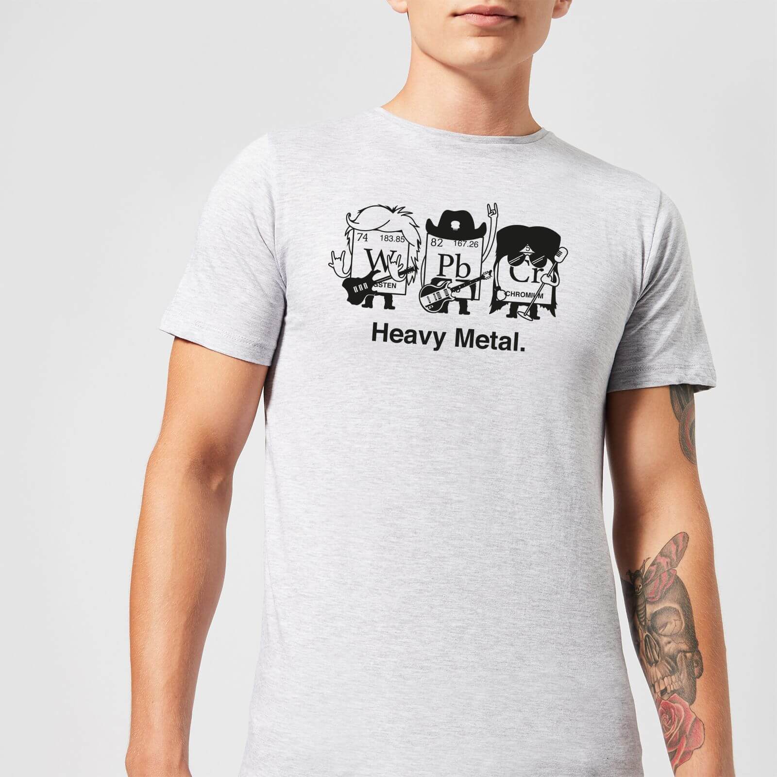 Heavy Metal T-Shirt - Grey - 5XL - Grey