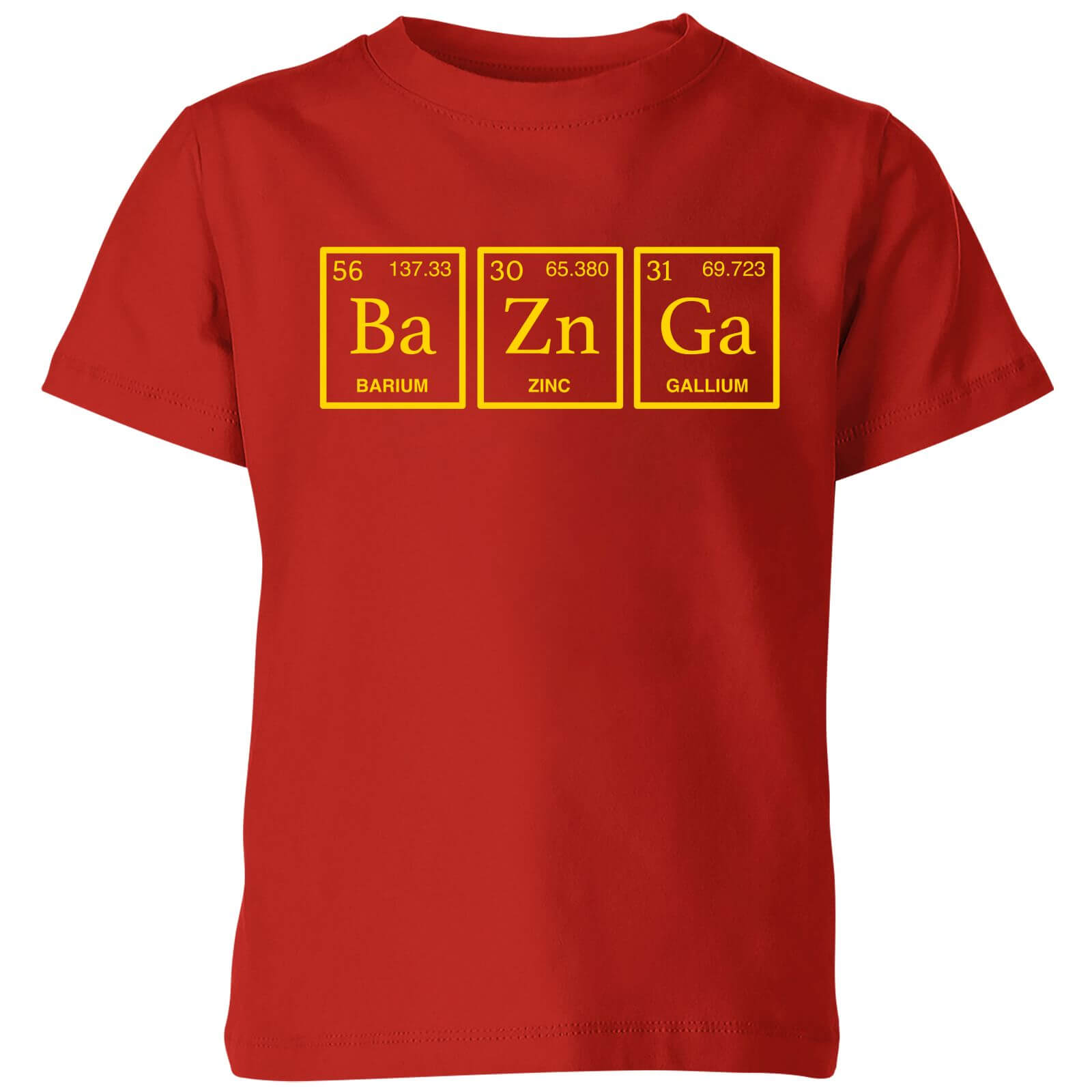 Ba Zn Ga Kids' T-Shirt - Red - 3-4 Years - Red
