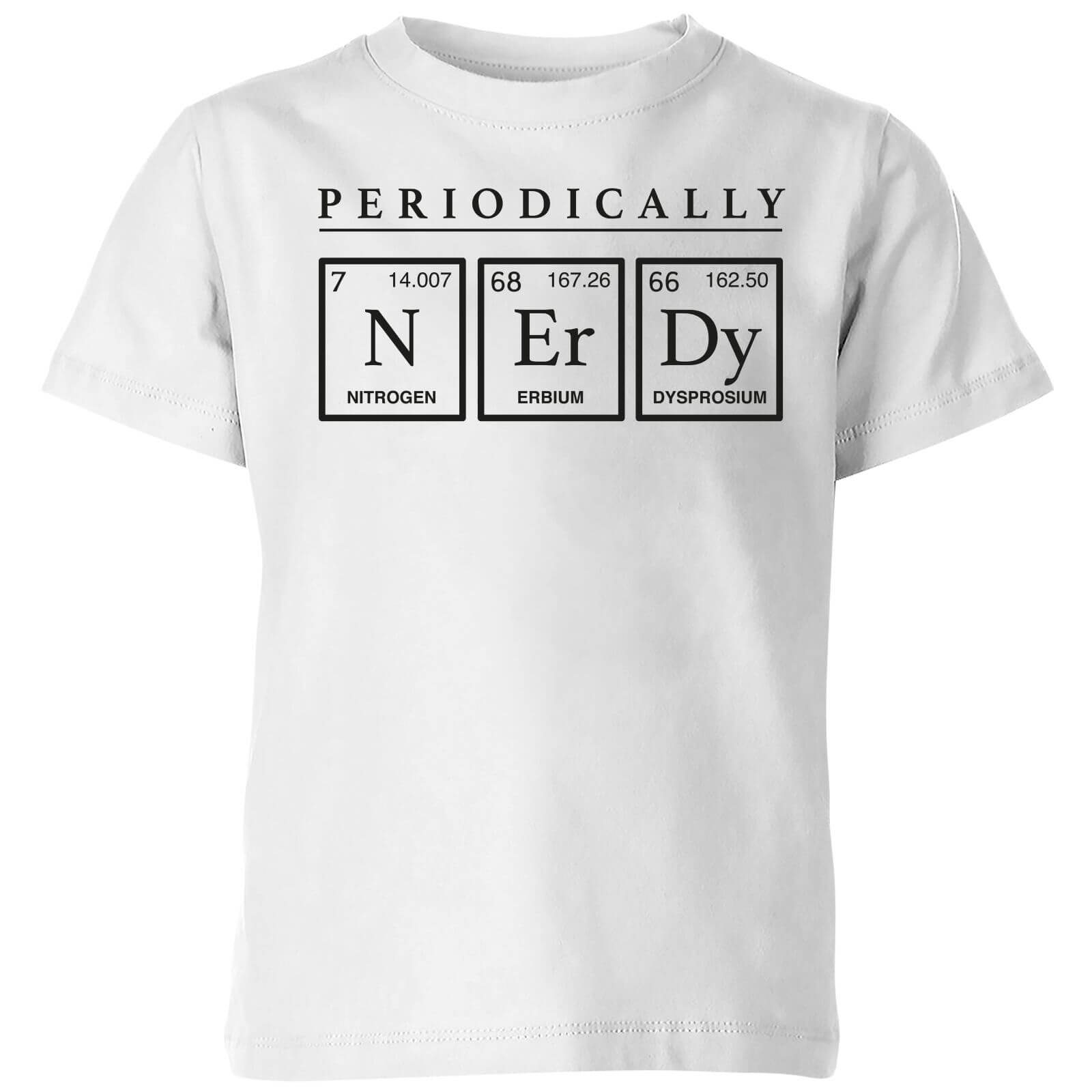 Periodically Nerdy Kids' T-Shirt - White - 3-4 Years - White
