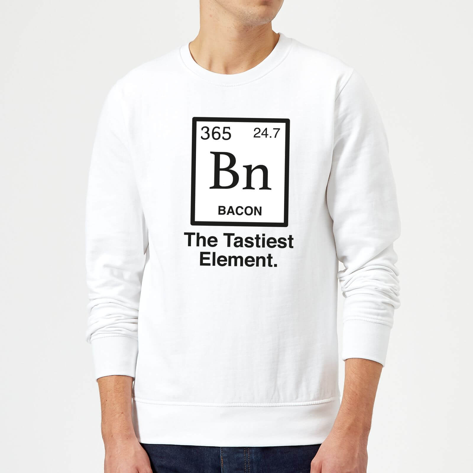 Bacon Element Sweatshirt - White - S - White