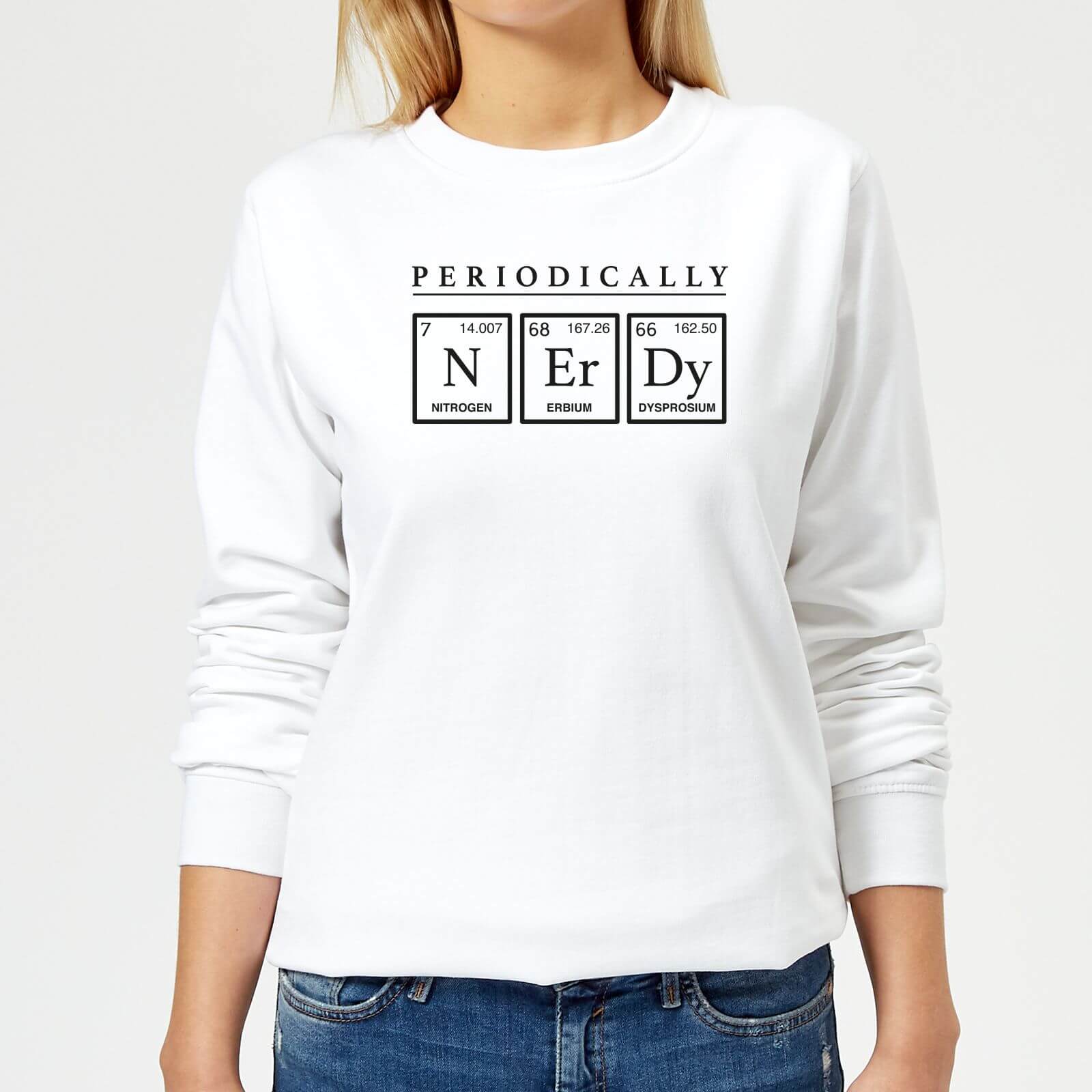 Periodically Nerdy Women's Sweatshirt - White - XS - White