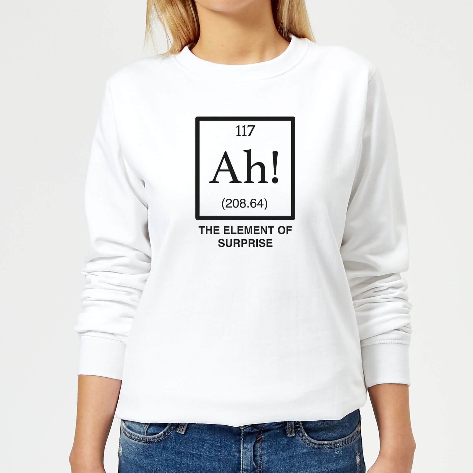 Ah The Element Of Surprise Women's Sweatshirt - White - XS - White