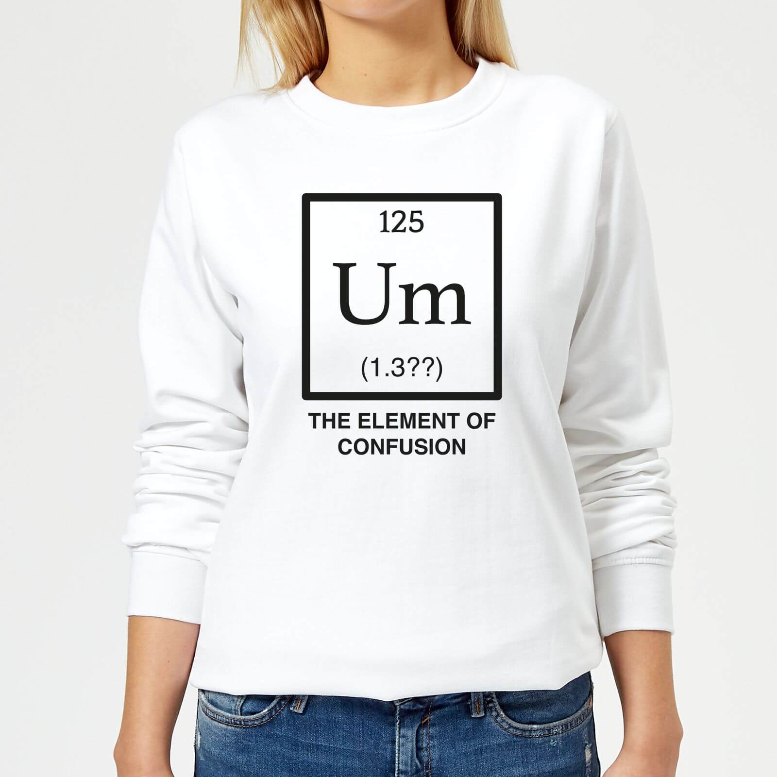 The Element Of Confusion Women's Sweatshirt - White - XS - White