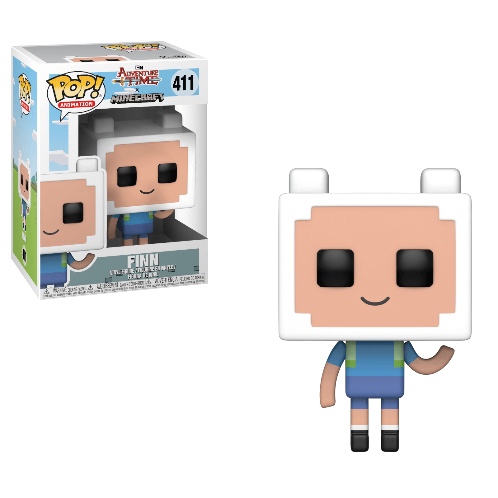 Adventure Time X Minecraft Finn Funko Pop! Vinyl