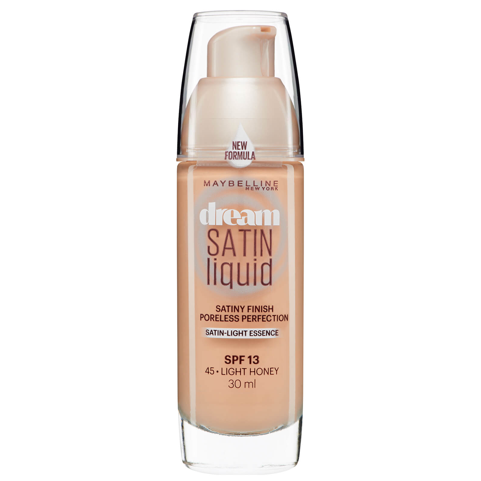 Maybelline Dream Radiant Liquid Hydrating Foundation with Hyaluronic Acid and Collagen 30ml (Various Shades) - 045 Light Honey