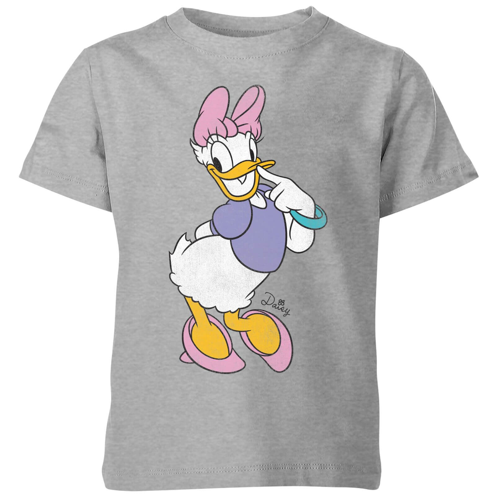 Disney Daisy Duck Classic Kids' T-Shirt - Grey - 5-6 Years
