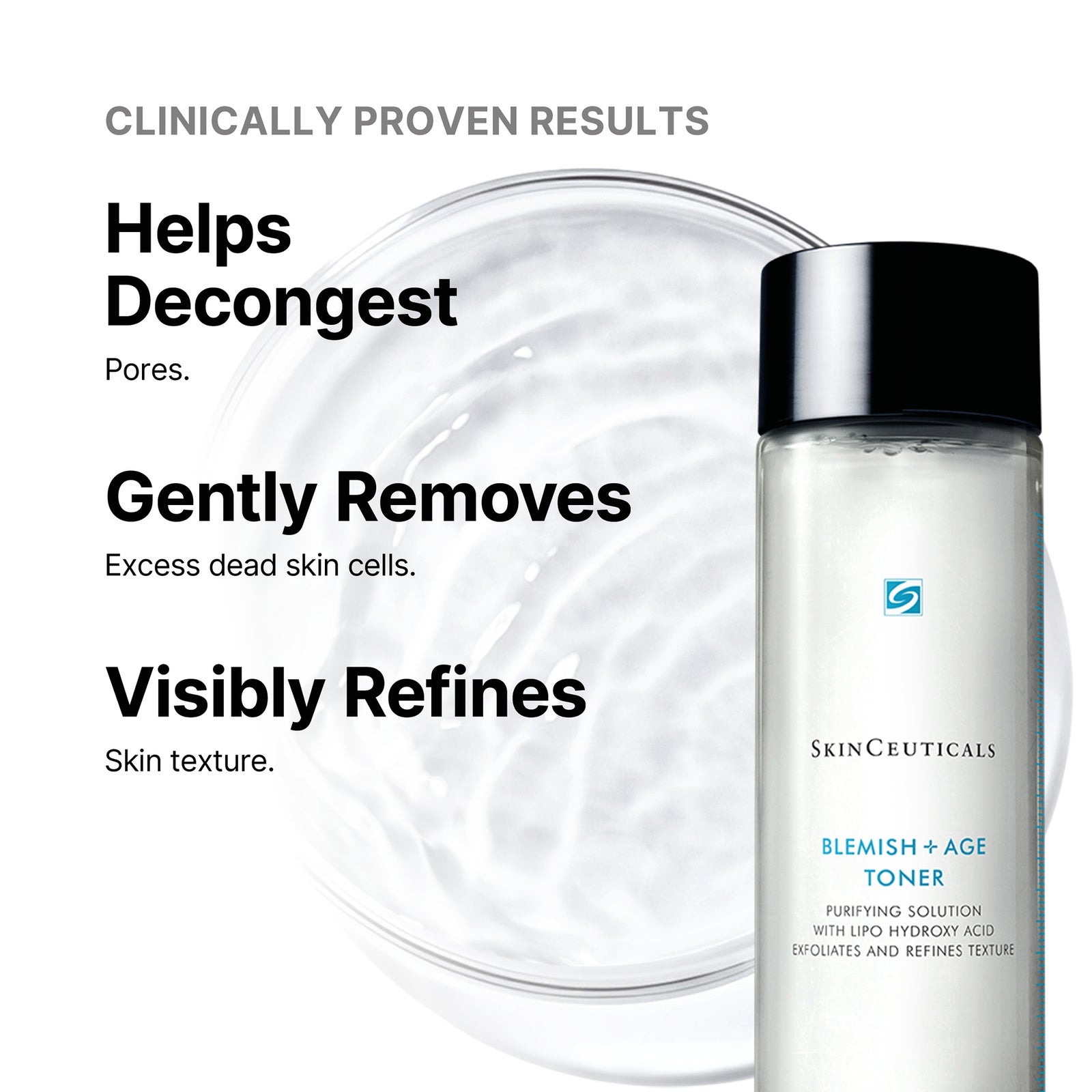 Lotion tonique purifiante anti-âge et anti-imperfections Blemish + Age Toner SkinCeuticals 200 ml