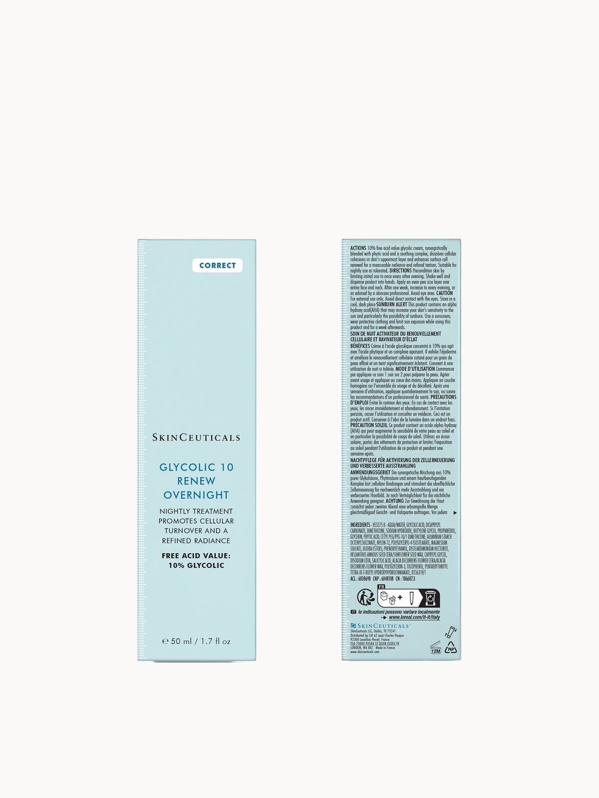 SkinCeuticals Glycolic 10 Renew Overnight Cream 50ml 3
