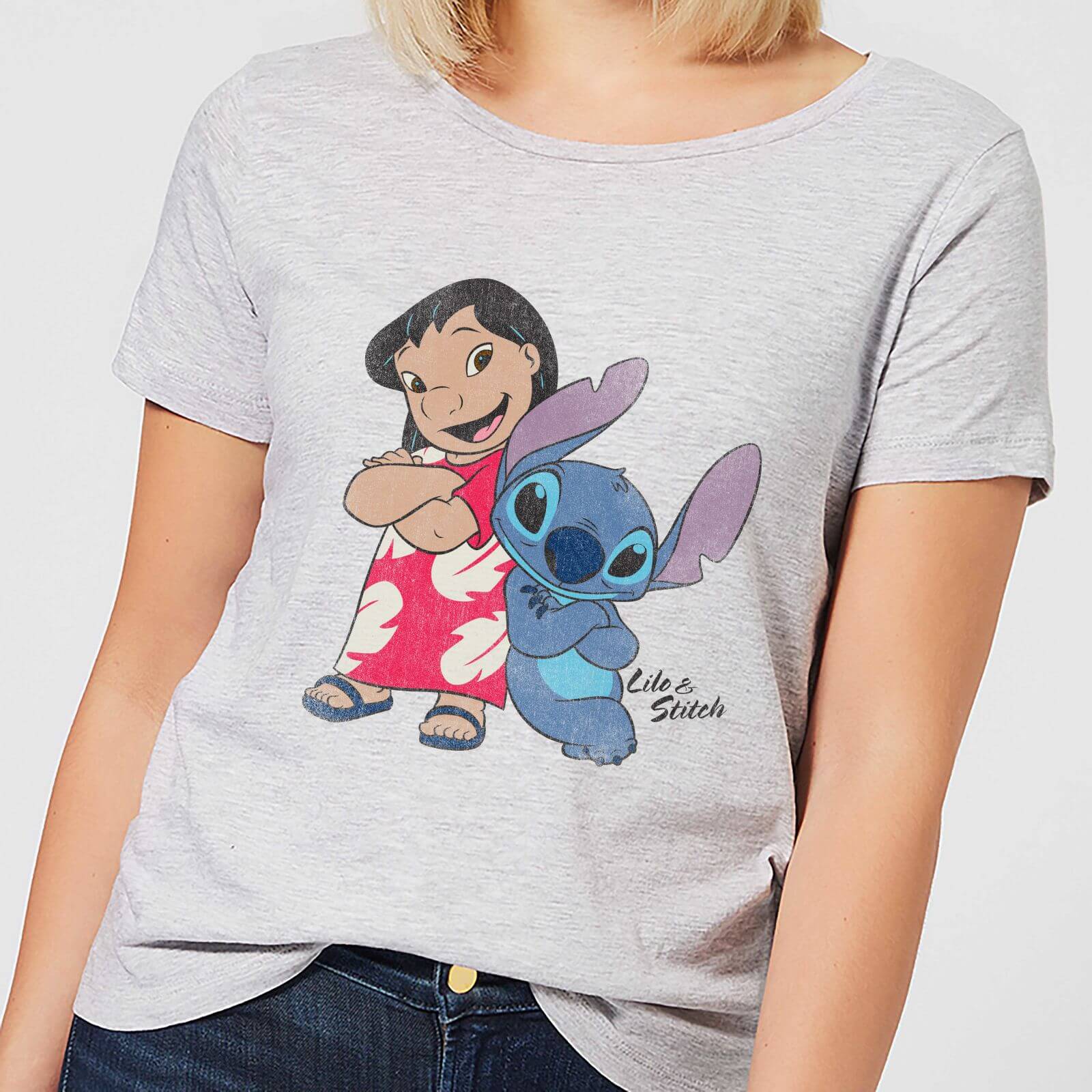 

T-Shirt Disney Lilo & Stitch Classic - Grigio - Donna - L