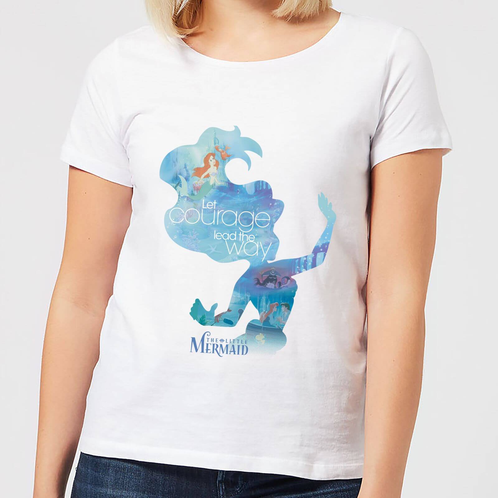 

T-Shirt Femme Silhouette La Petite Sirène Disney - Blanc - XXL