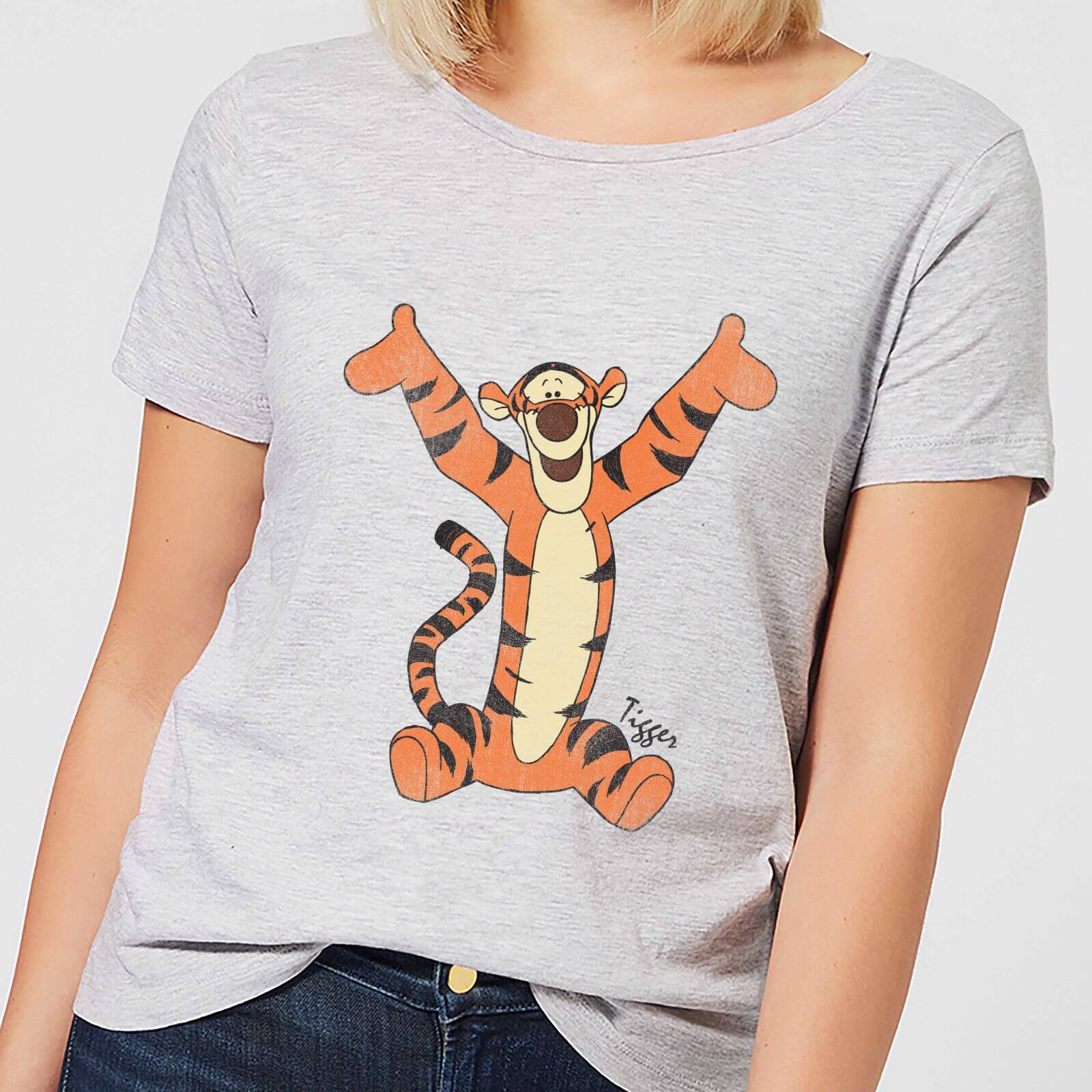 Disney Winnie The Pooh Tigger Classic Women's T-Shirt - Grey - L