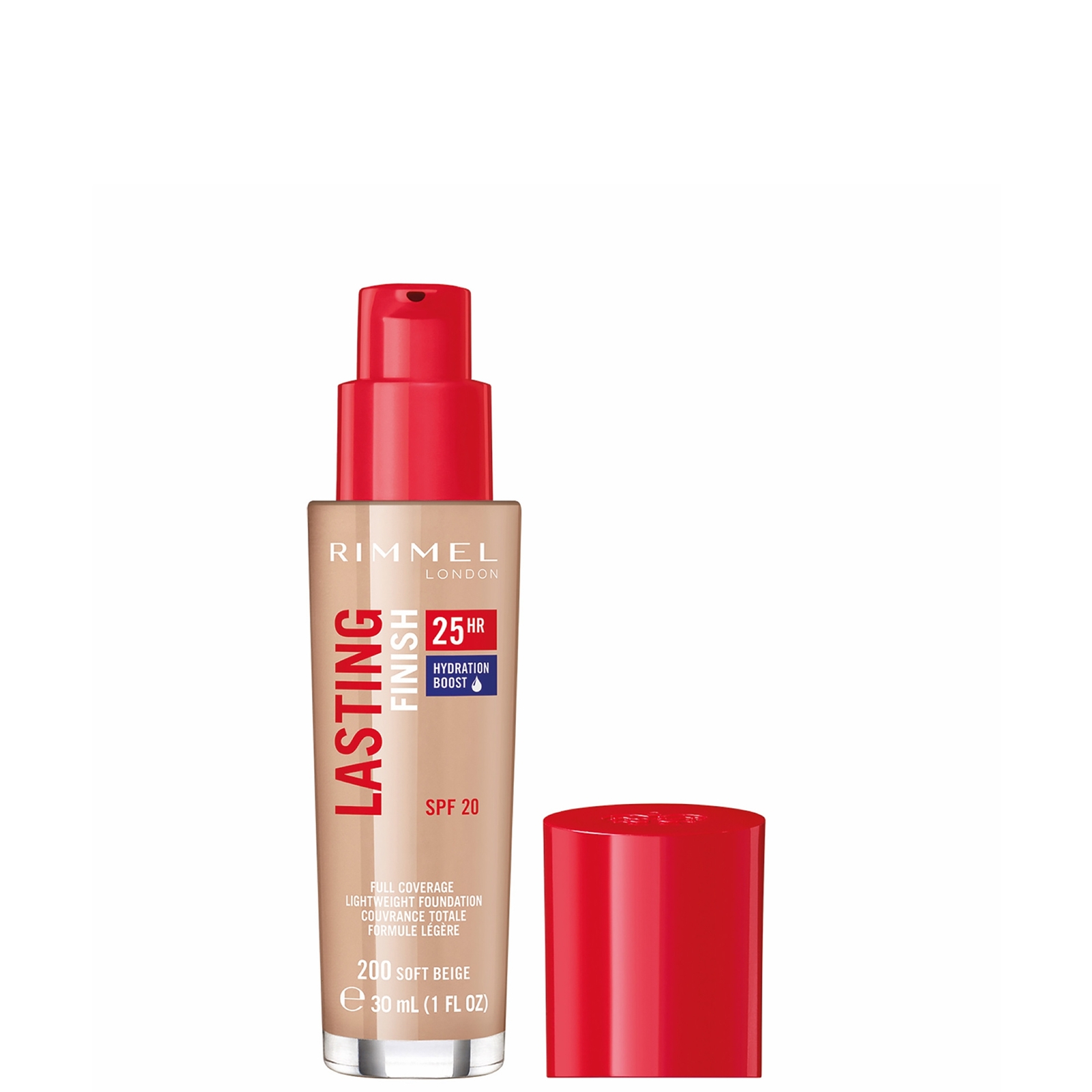 Rimmel London Lasting Finish 25H With Comfort Serum Foundation - Soft Beige