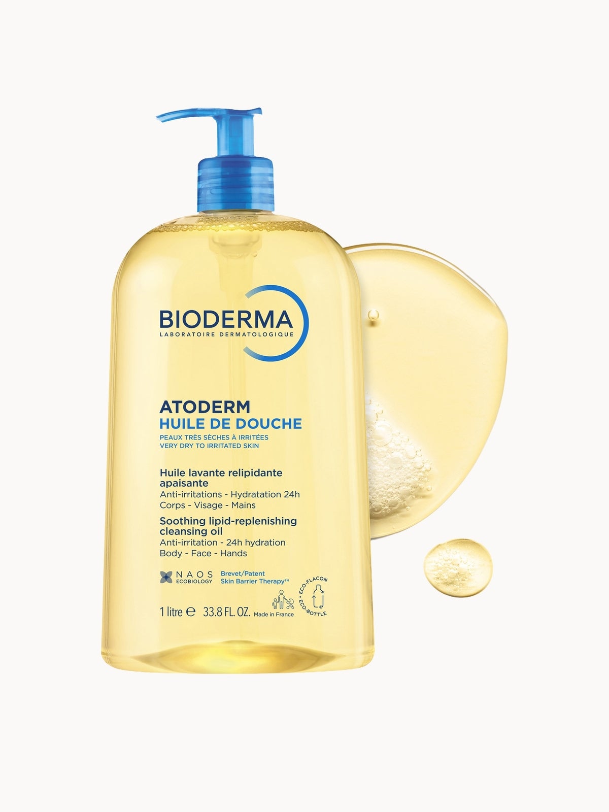 Bioderma Atoderm Lipid-Replenishing Shower Oil For Very Dry Atopic Eczema-Prone Skin 1L 2