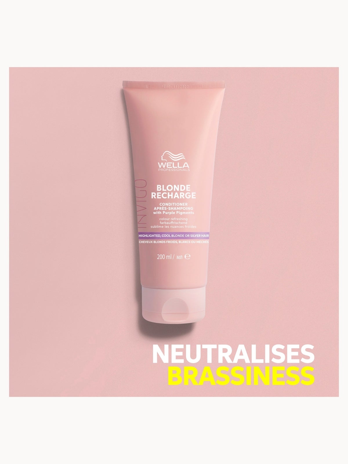 Wella Professionals Invigo Blonde Recharge Cool Blonde Conditioner 200ml 4