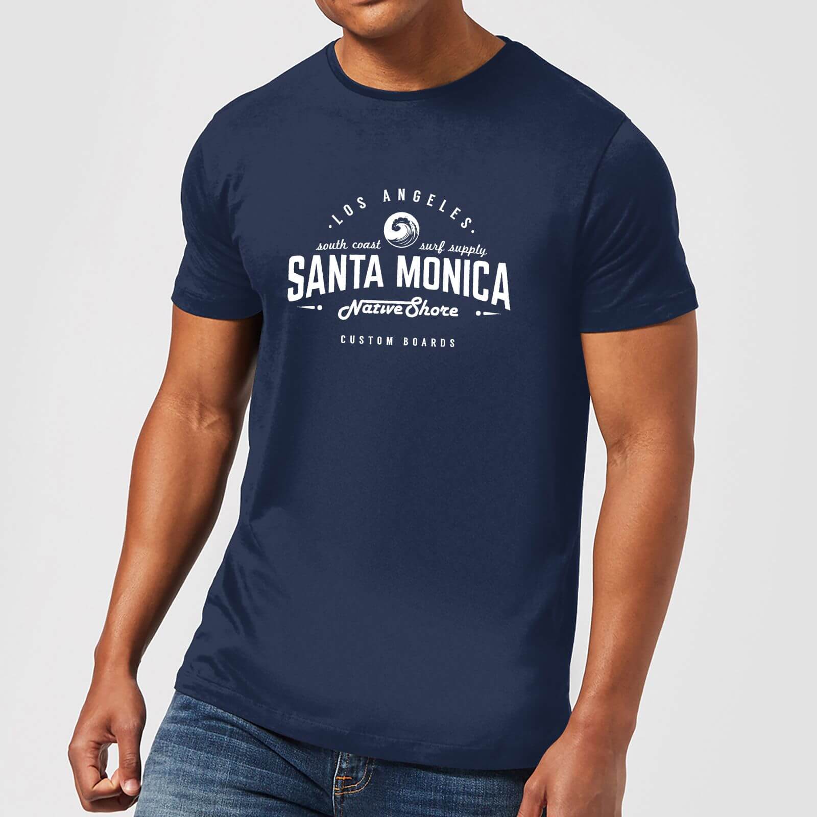 T-Shirt Homme Surfs Up Native Shore - Bleu - L - Navy