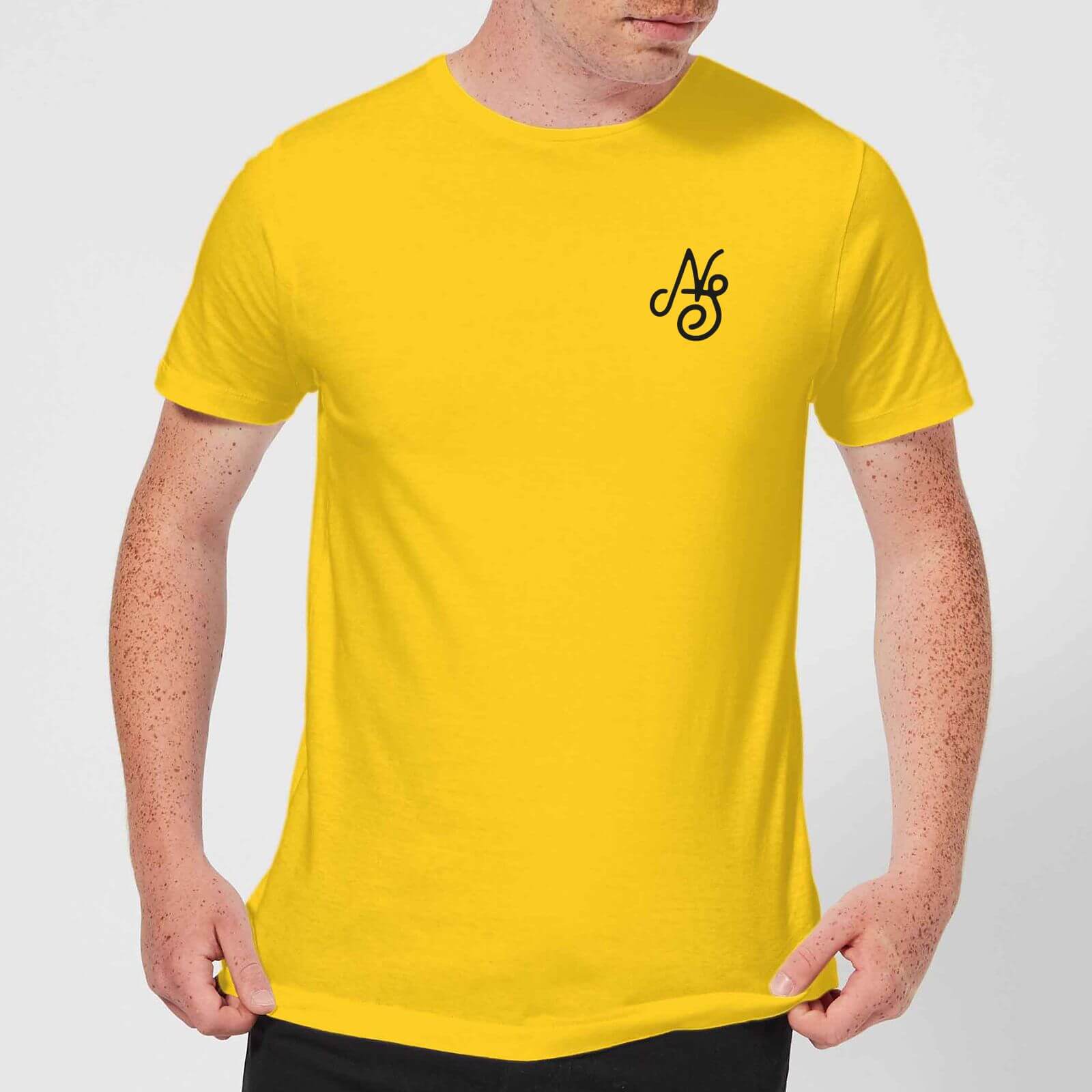 Native Shore Men's Essential Script T-Shirt - Yellow - M - Yellow