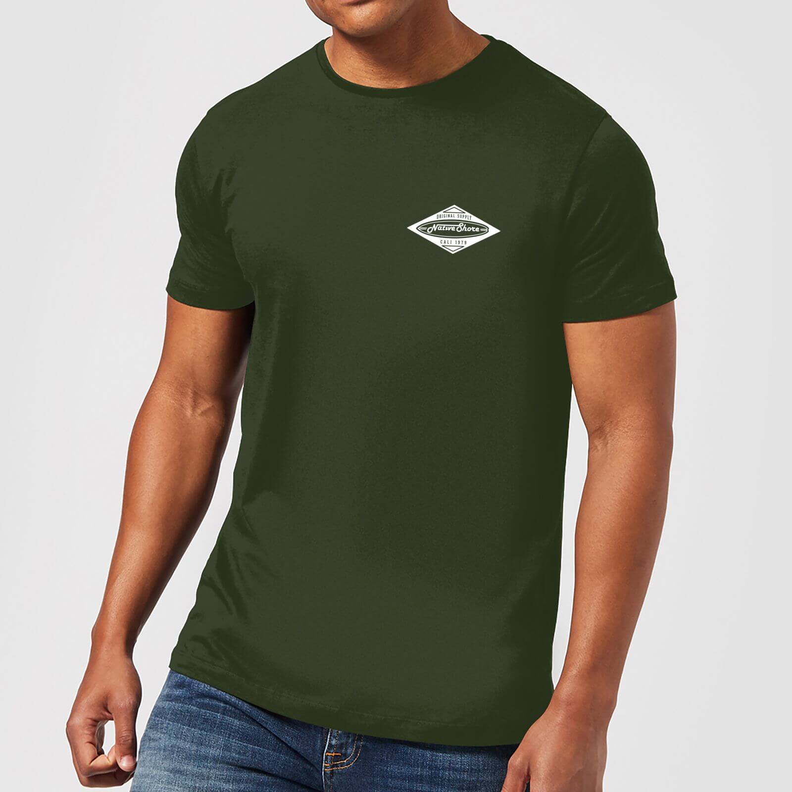 T-Shirt Homme Core Board Native Shore - Vert Foncé - S - Forest Green