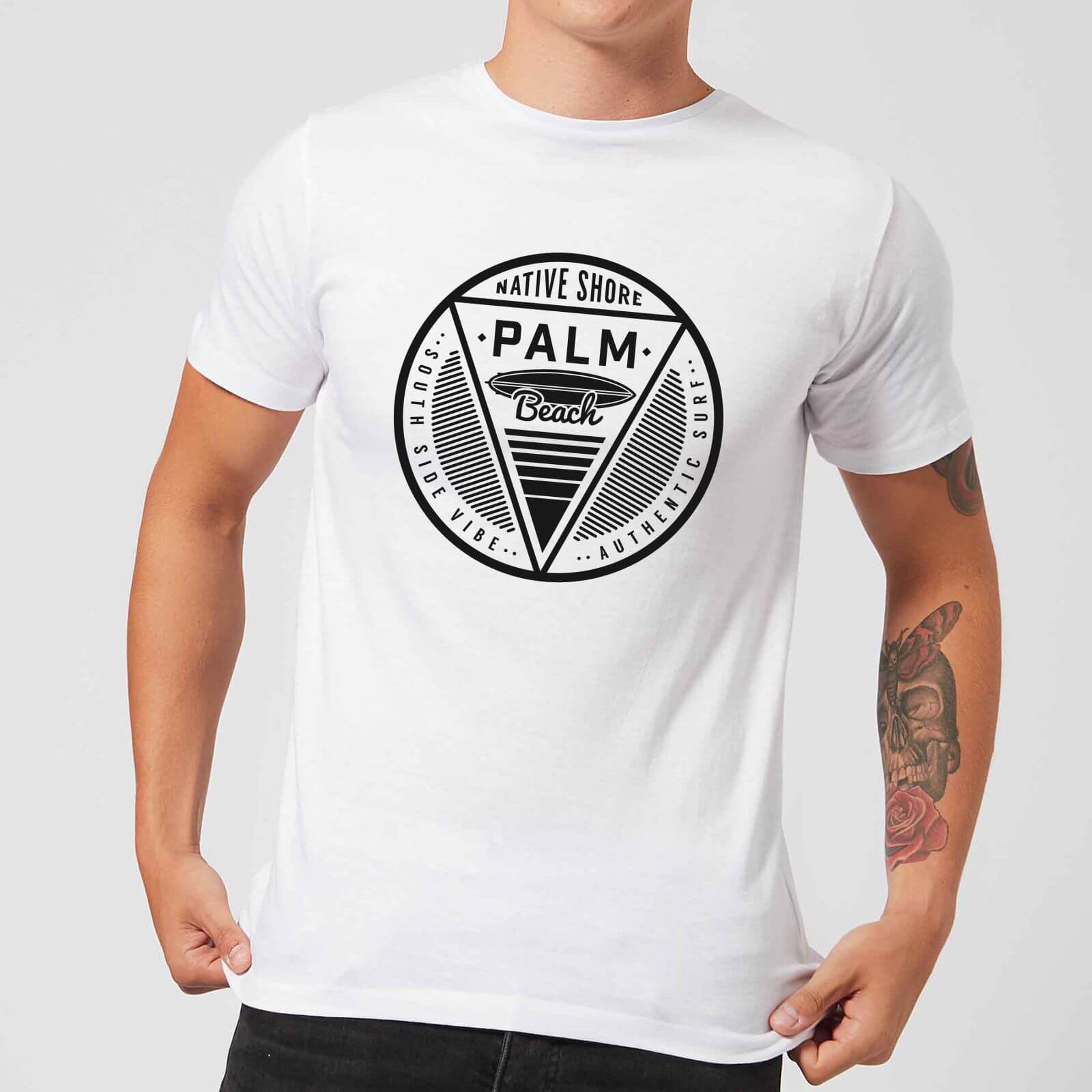 Native Shore Men's Palm Beach T-Shirt - White - 3XL - White