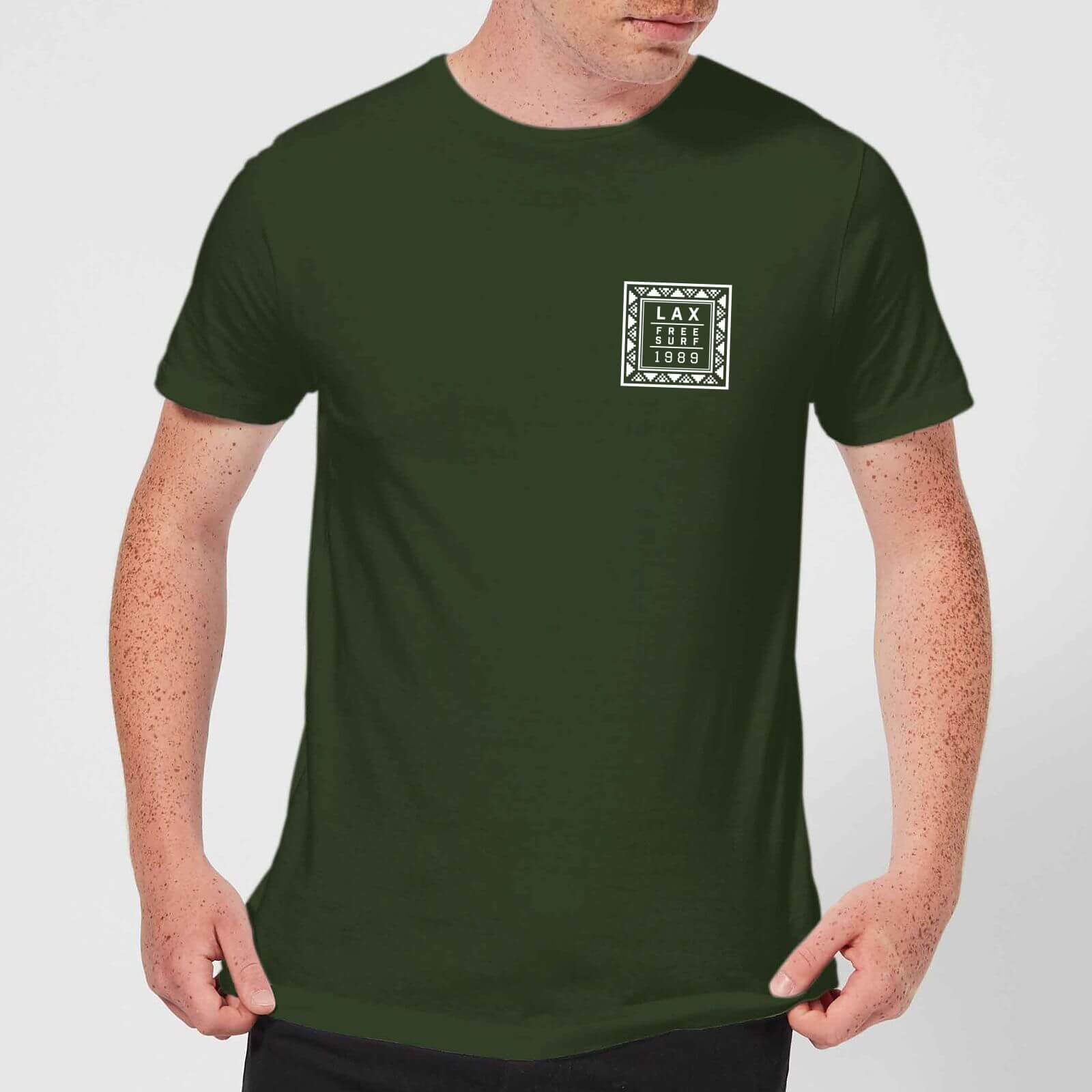 T-Shirt Homme LAX Free Surf Native Shore - Vert Foncé - S - Forest Green