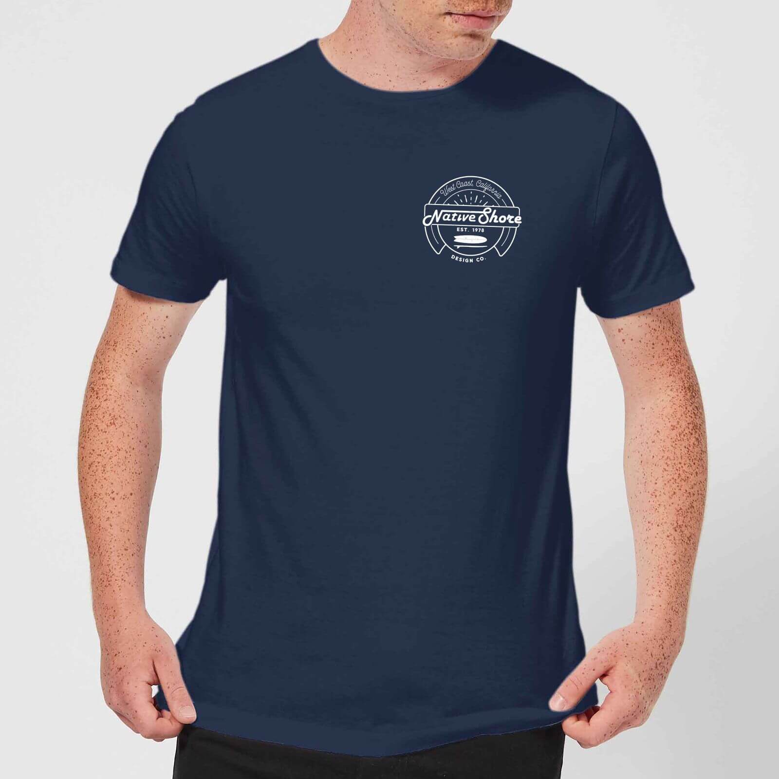 T-Shirt Homme West Coast Native Shore - Bleu Marine - S - Navy