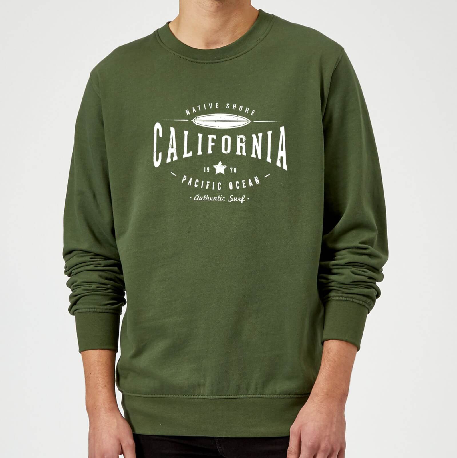 Sweat Homme California Native Shore - Vert Foncé - M - Forest Green