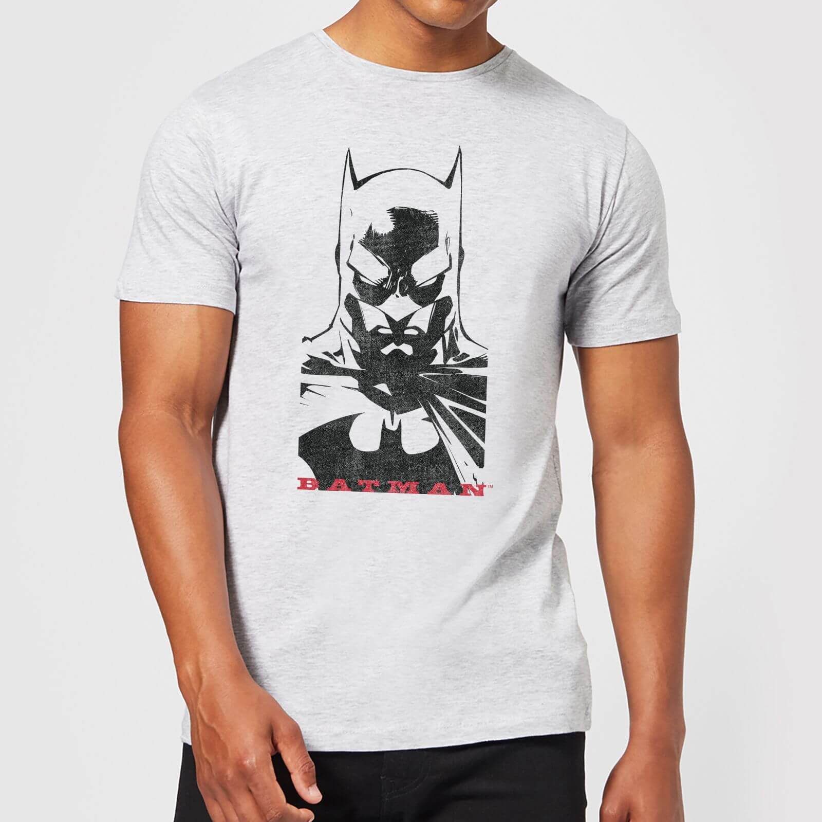 DC Comics Batman Solid Stare T-Shirt in Grey - 3XL - Grey