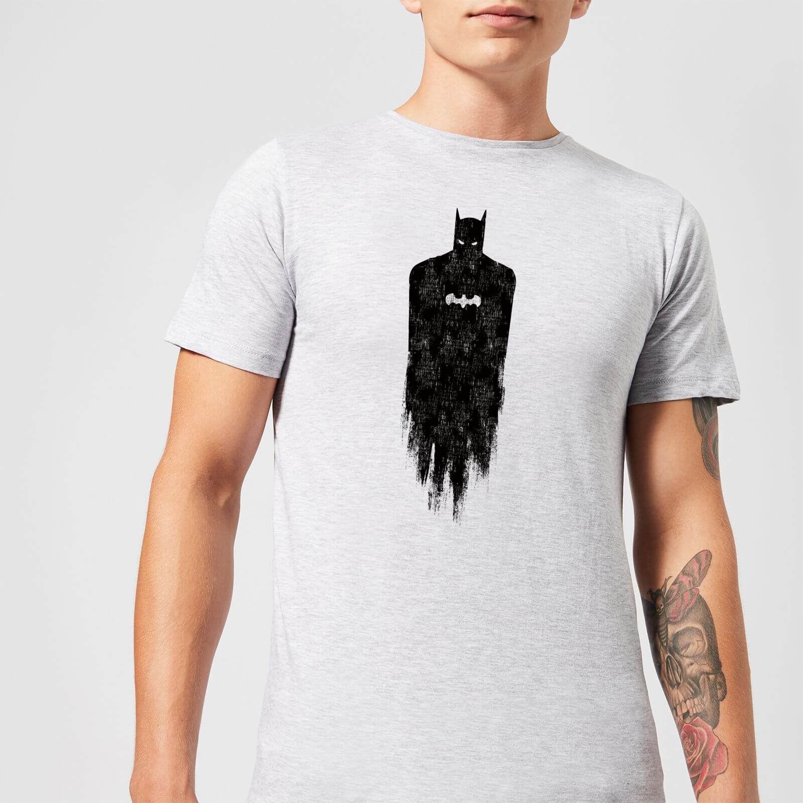 DC Comics Batman Brushed T-Shirt in Grey - 3XL