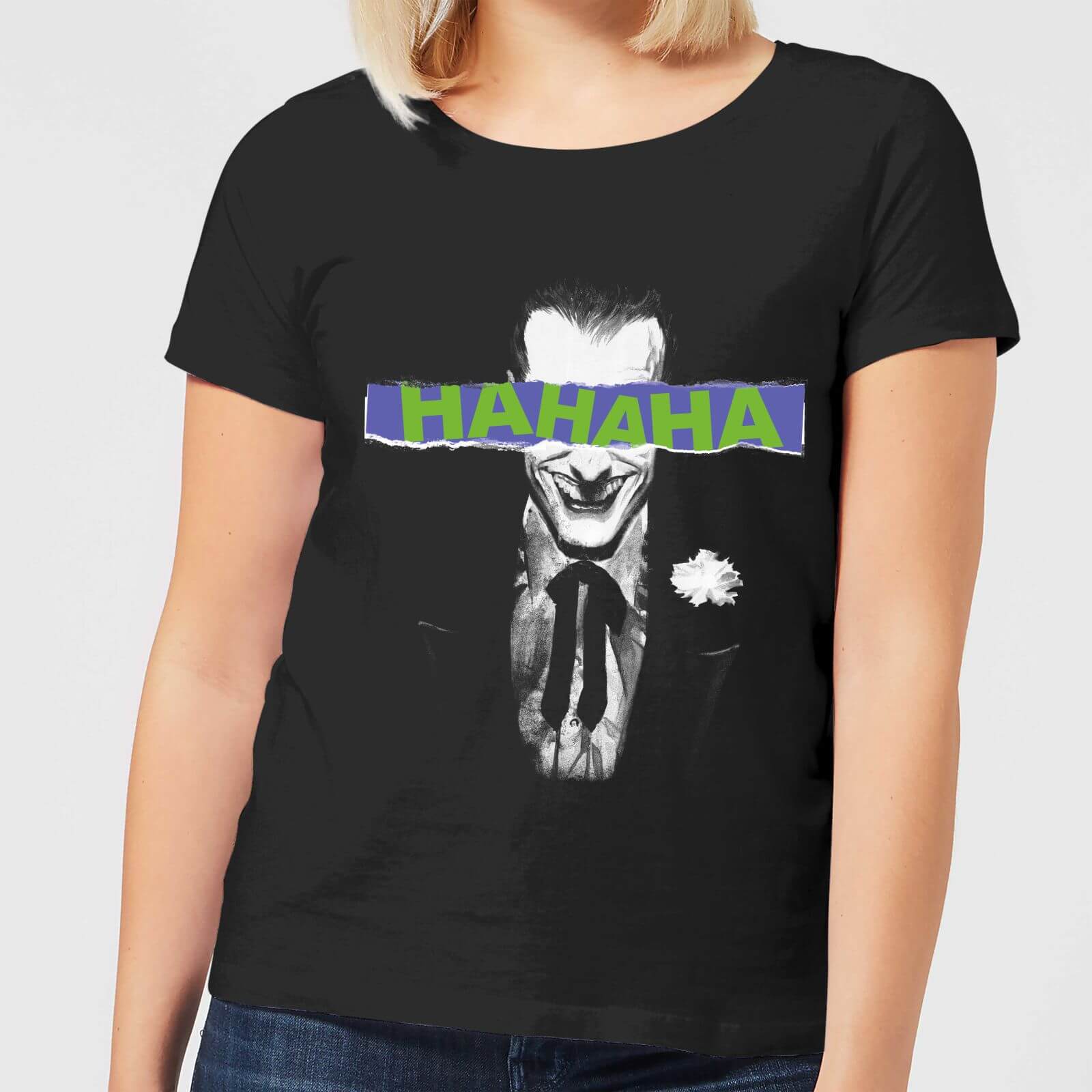 DC Comics Batman Joker The Greatest Stories Women's T-Shirt in Black - S