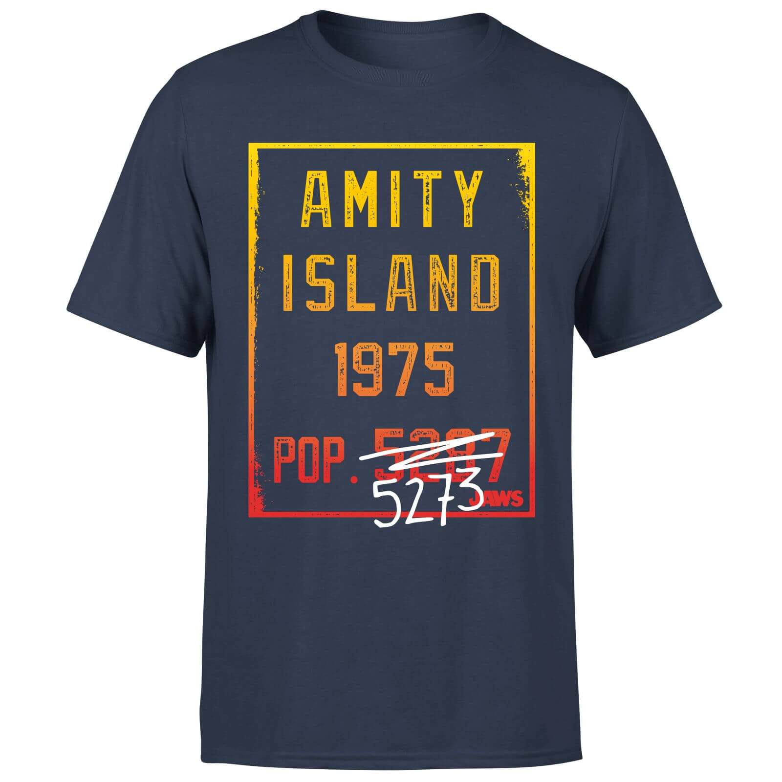 Jaws Amity Population T-Shirt - Navy - XXL