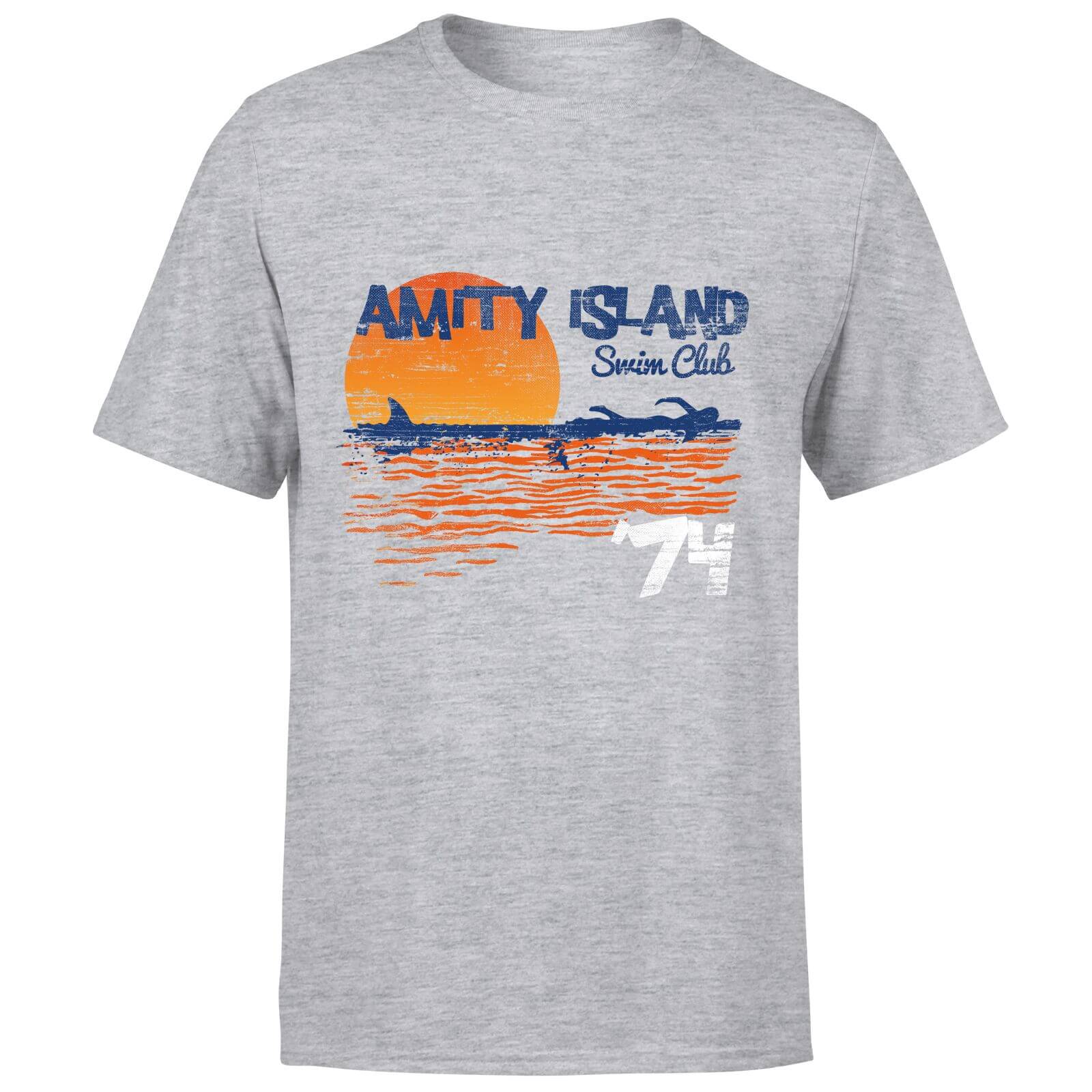 Jaws Amity Swim Club T-Shirt - Grey - 3XL