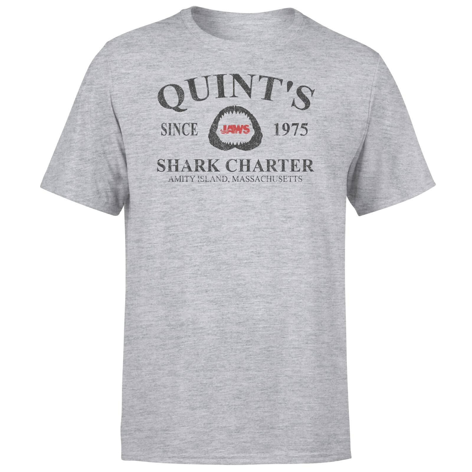 Jaws Quint's Shark Charter T-Shirt - Grey - 3XL