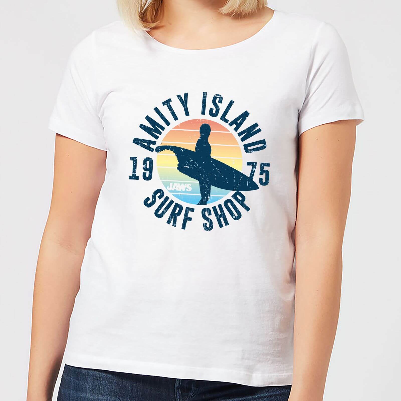 Jaws Amity Surf Shop Women's T-Shirt - White - XXL - White