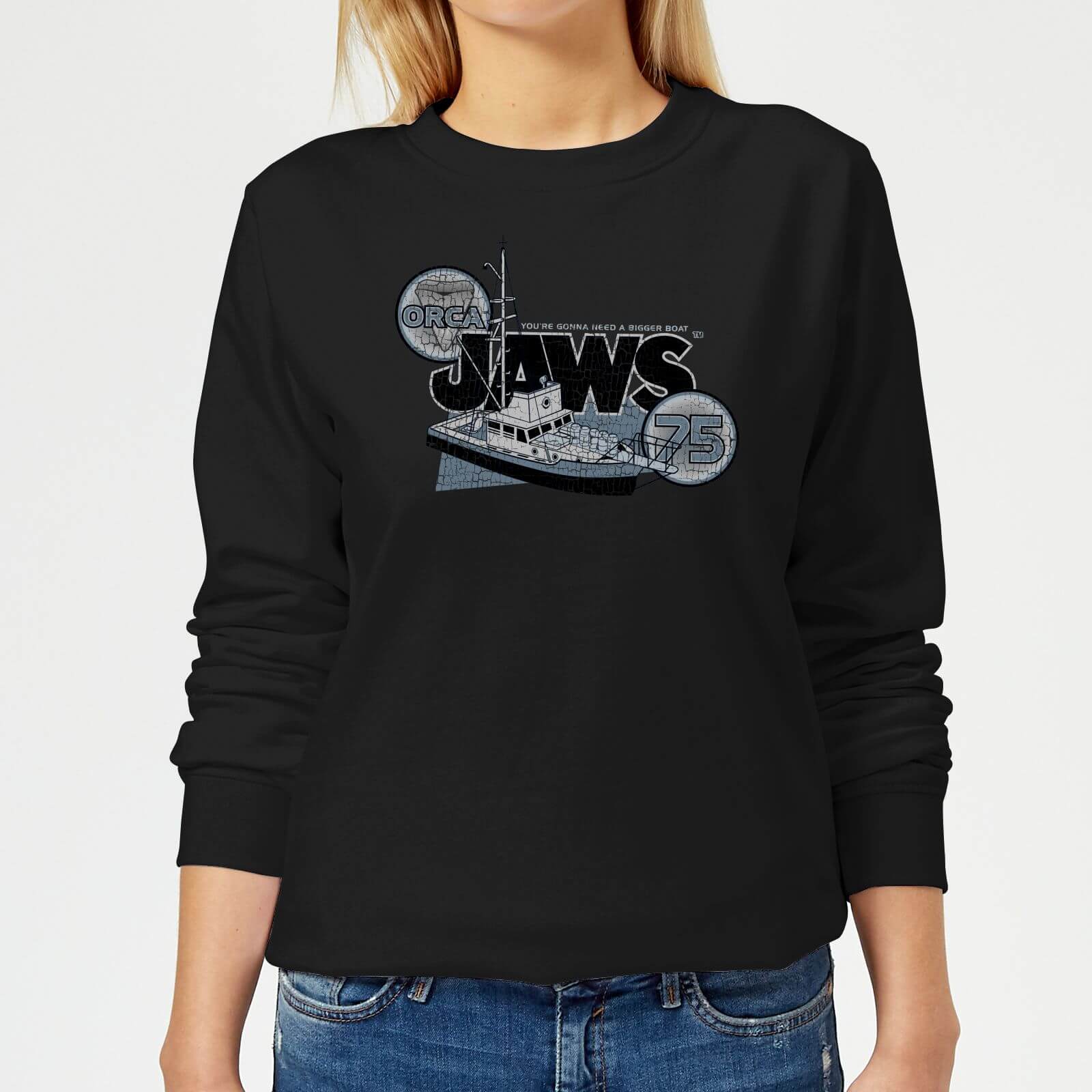 Jaws Orca 75 Women's Sweatshirt - Black - XS