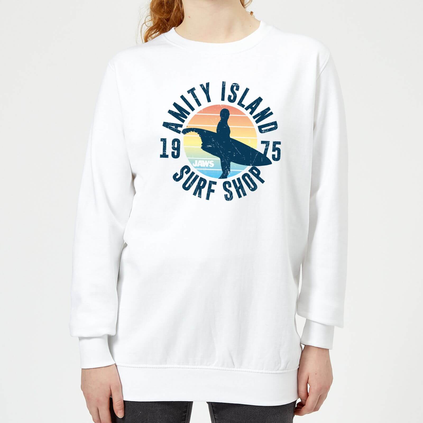 Jaws Amity Surf Shop Women's Sweatshirt - White - XS - White