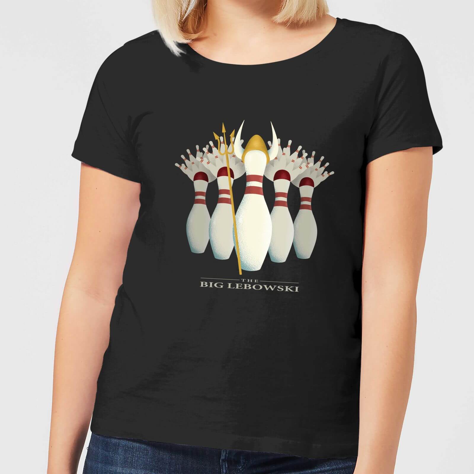 The Big Lebowski Pin Girls Women's T-Shirt - Black - 4XL - Black