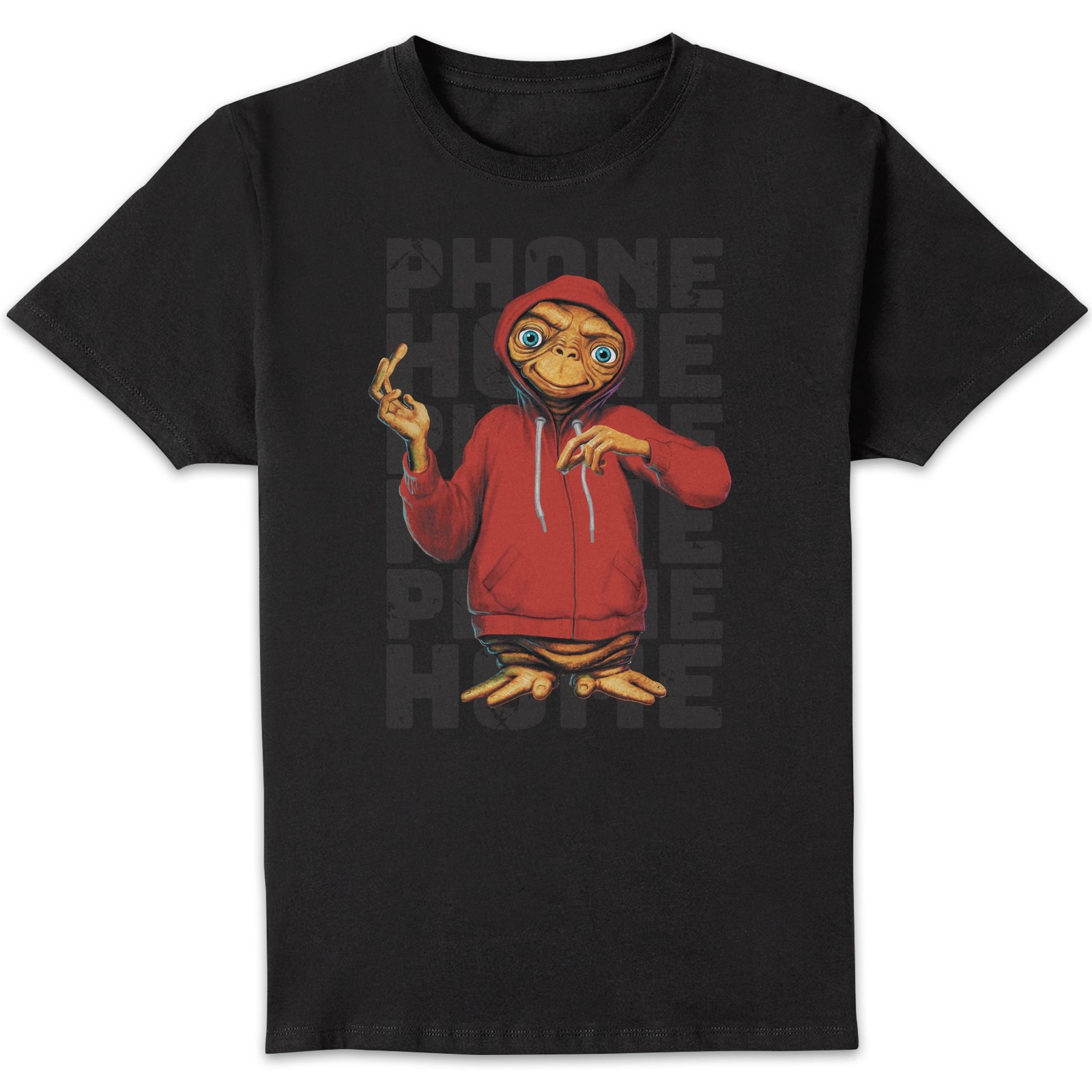 ET Phone Home Stylised T-Shirt - Black - M