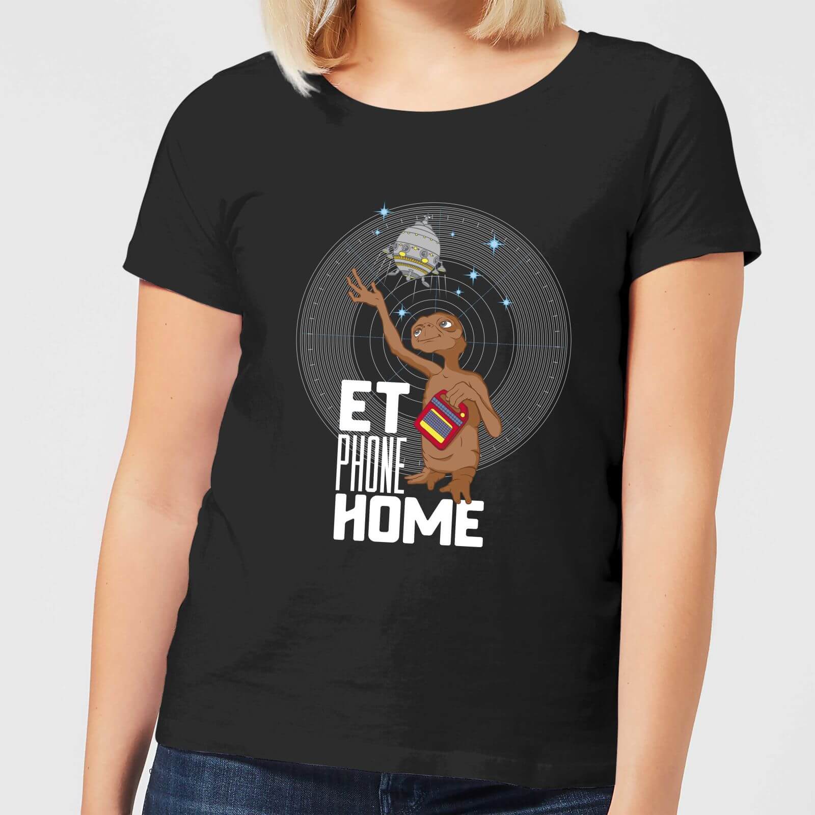 ET E.T. Phone Home Women's T-Shirt - Black - 4XL - Black